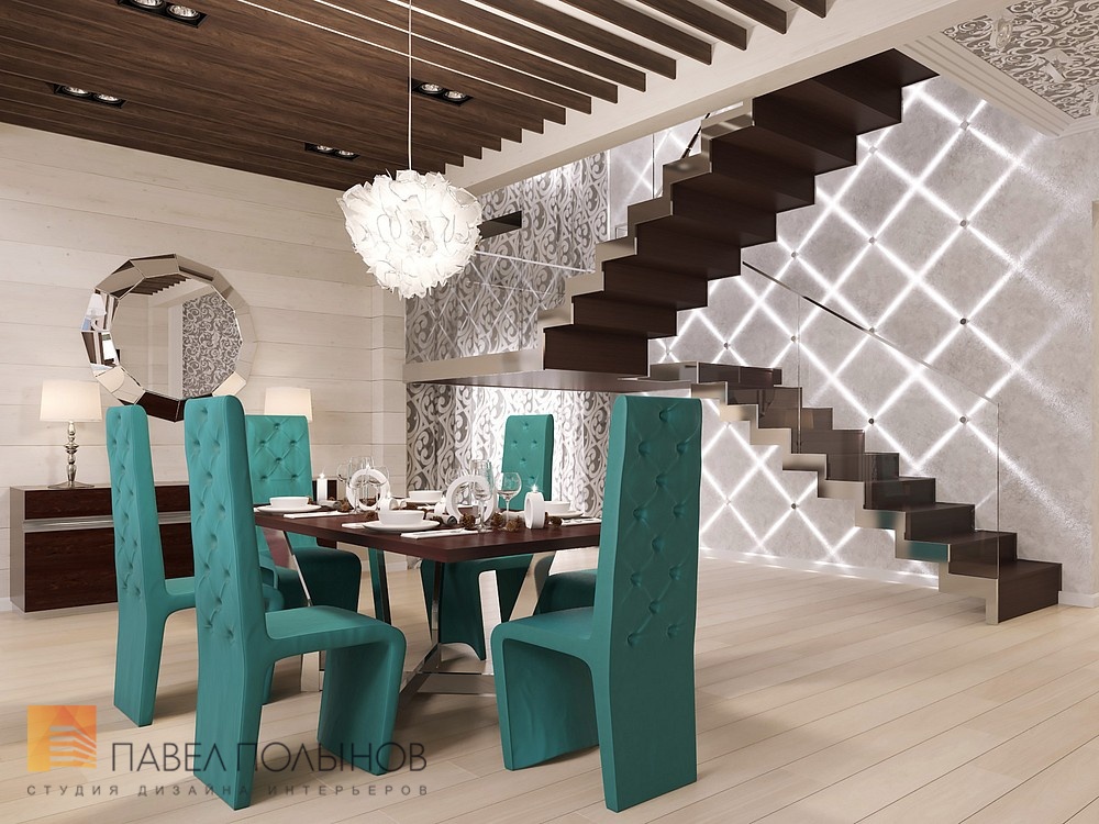 Фото интерьер столовой зоны из проекта «Интерьер загородного дома в Репино, 347 кв.м.»