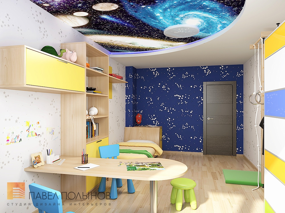 Фото дизайн детской комнаты из проекта «Юбилейный квартал - дизайн интерьера квартиры 105 кв.м»