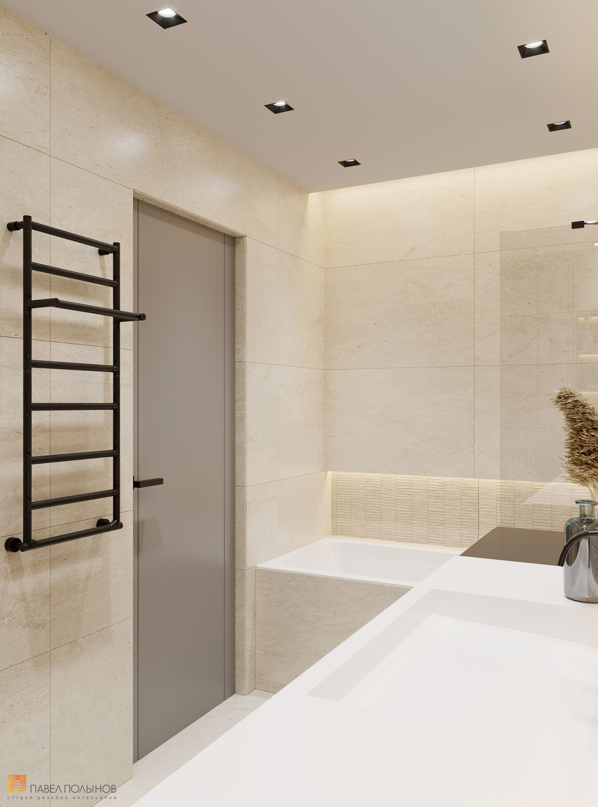 Фото дизайн интерьера ванной комнаты из проекта «ЖК BauHaus, 95 кв.м.»