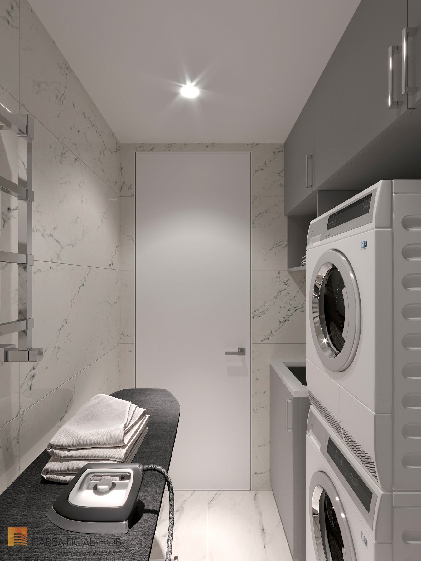 Фото интерьер хозяйственной комнаты из проекта «Дизайн квартиры в ЖК «Крестовский De Luxe», американская классика, 205 кв.м.»