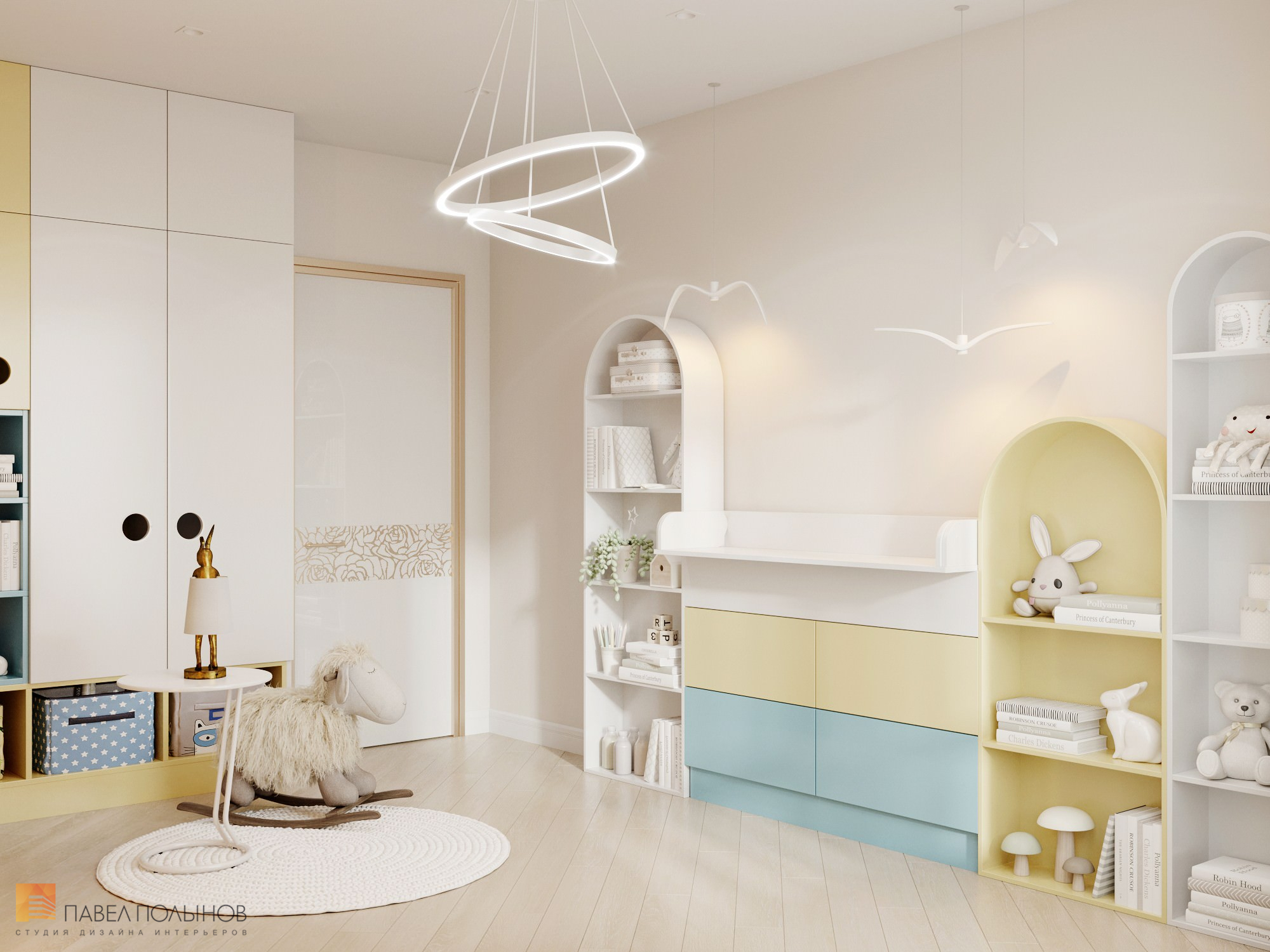 Фото дизайн интерьера детской комнаты из проекта «Квартира в современном стиле, ЖК «Аннино парк», 54 кв.м.»