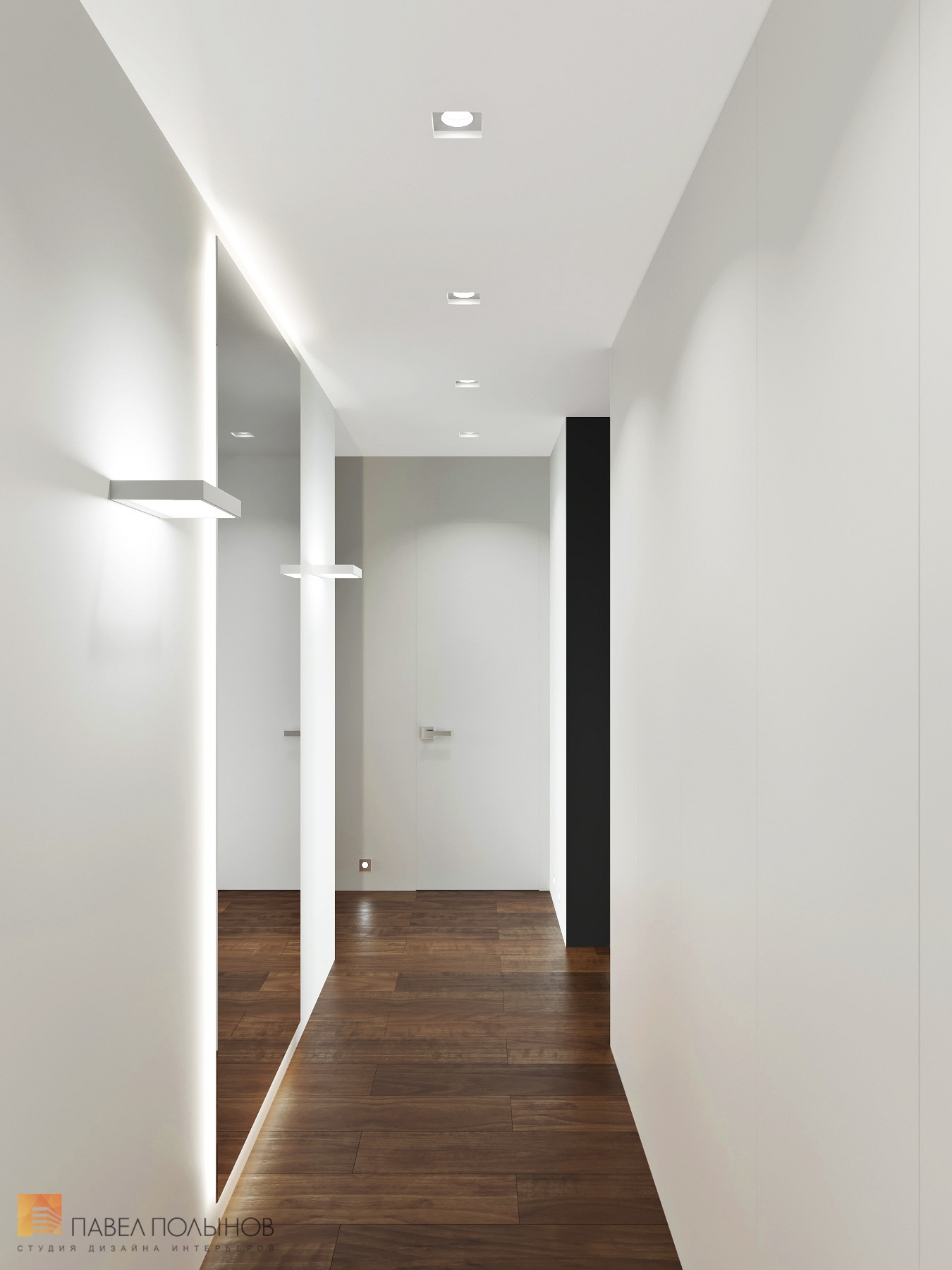 Фото коридор из проекта «Квартира в стиле минимализм в ЖК «Елагин Апарт», 40 кв.м.»