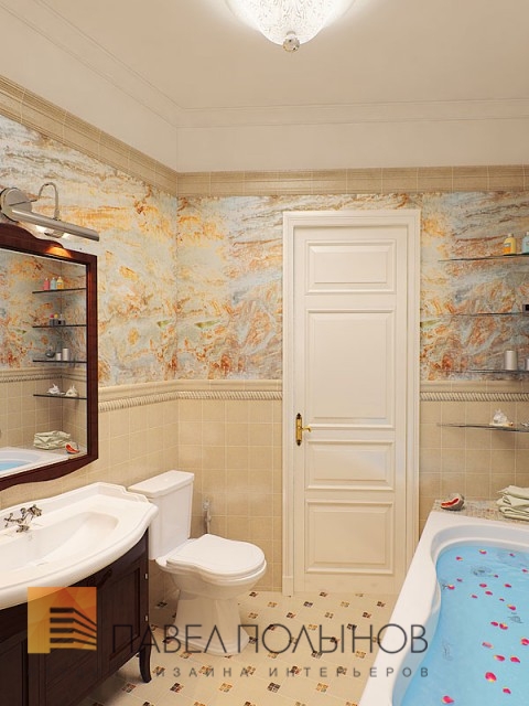 Фото интерьер ванной комнаты из проекта «ул. Казначейская - дизайн интерьера квартиры 95 кв.м»