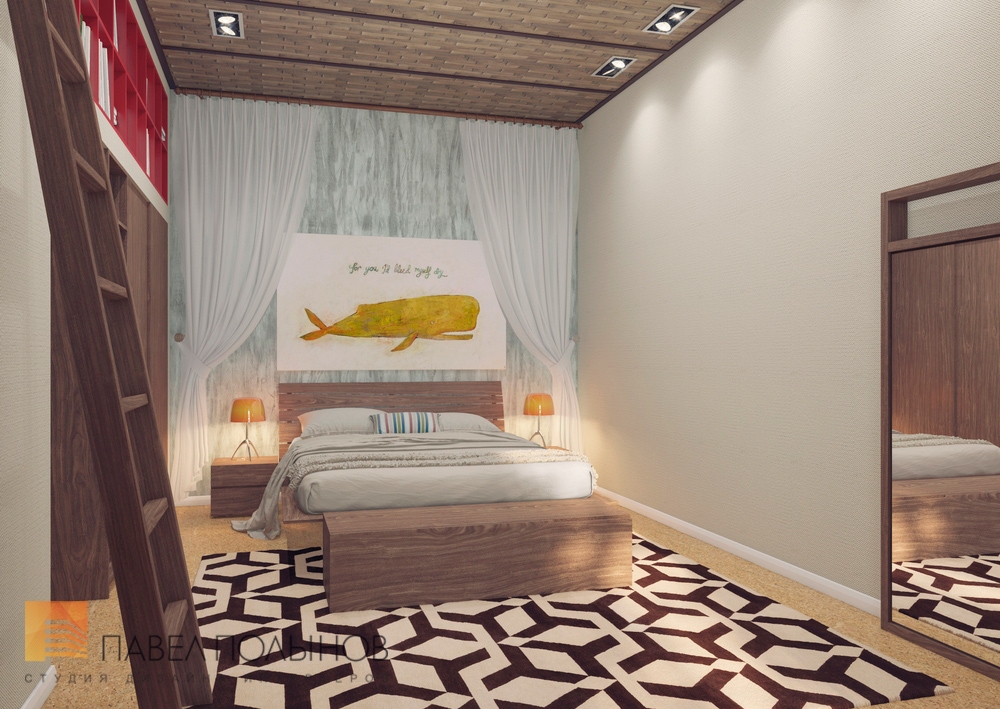 Фото дизайн интерьера спальни из проекта «г. Москва, Таунхаус в поселке «Ангелово», 143 кв.м»