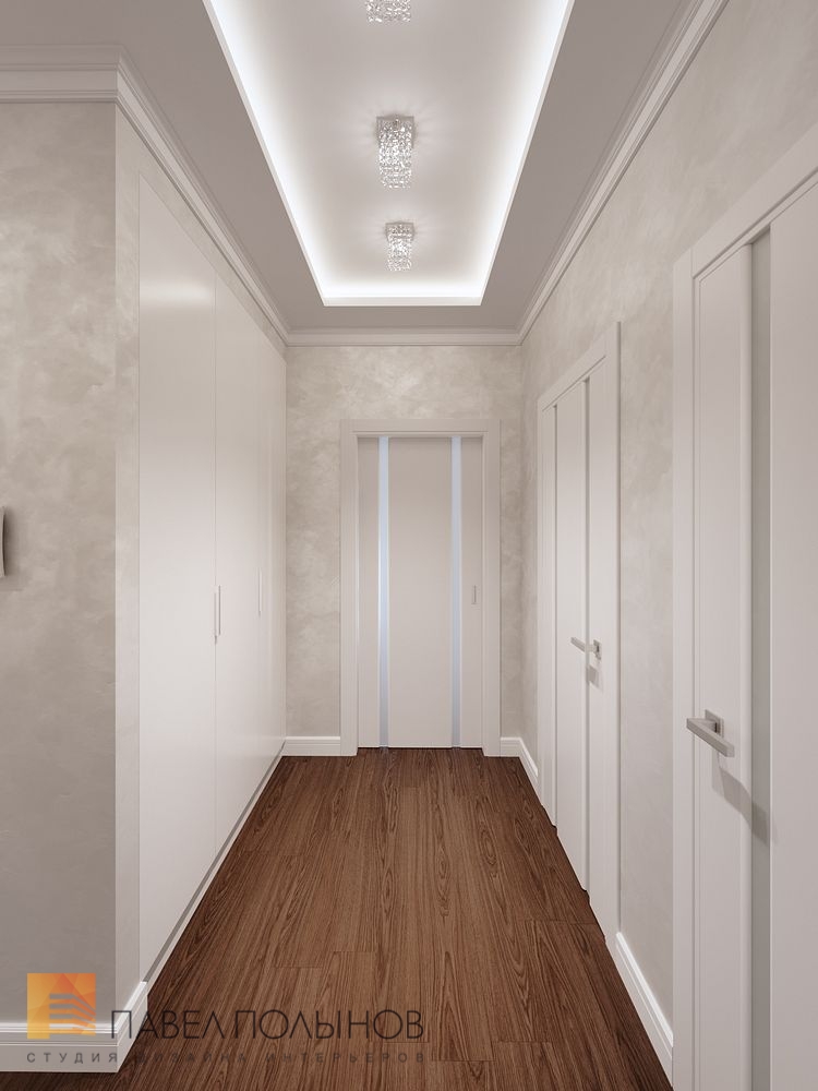 Фото дизайн холла из проекта «Интерьер квартиры 70 кв.м. в стиле современной классики, ЖК «Семь столиц»»