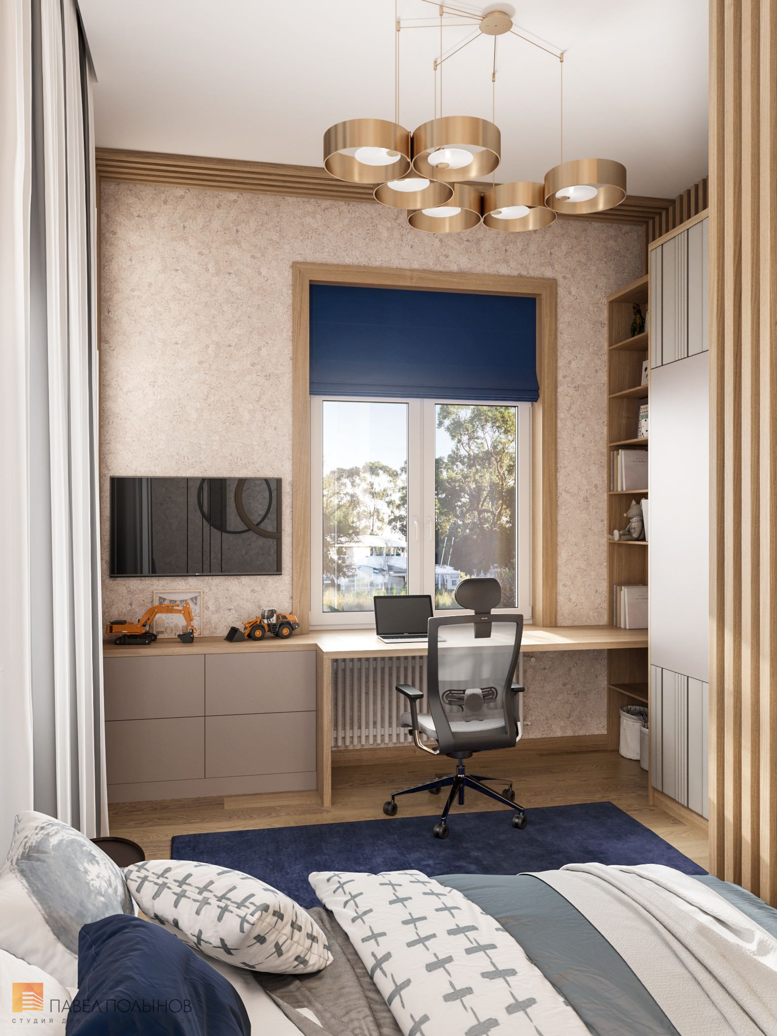 Фото интерьер детской комнаты из проекта «Дизайн интерьера квартиры в стиле Ар-деко, 100 кв.м.»