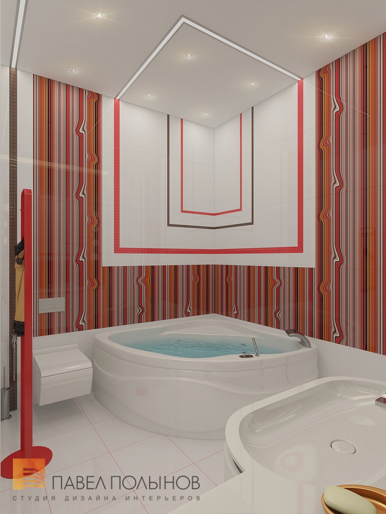 Фото интерьер ванной из проекта «Дизайн квартиры на улице Дибуновская, 117 кв.м»