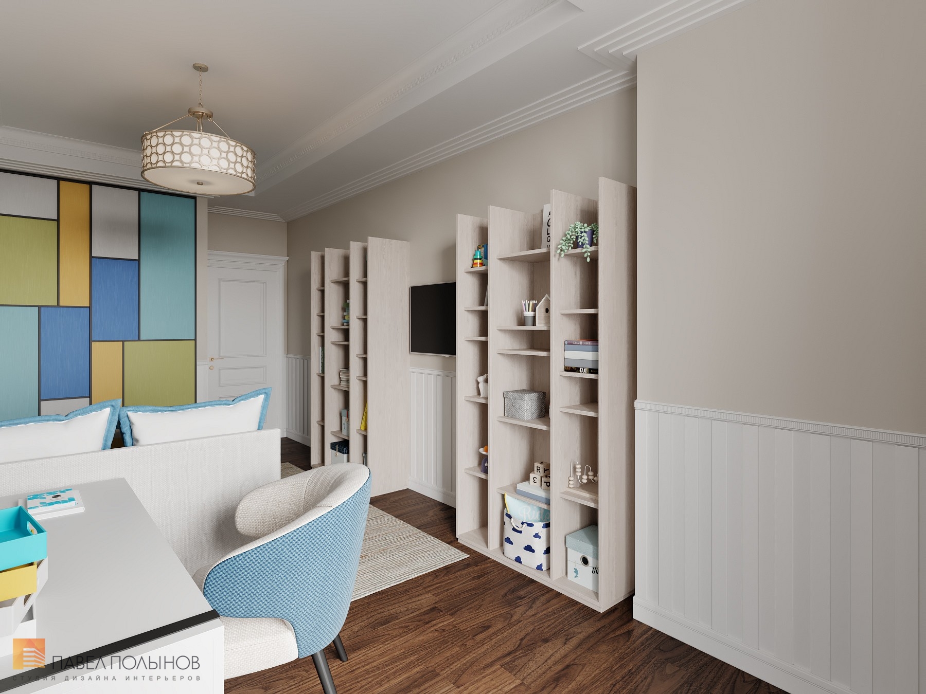 Фото дизайн интерьера детской комнаты из проекта «Интерьер квартиры 200 кв.м. в стиле Ар-деко, ЖК «Граф Орлов»»