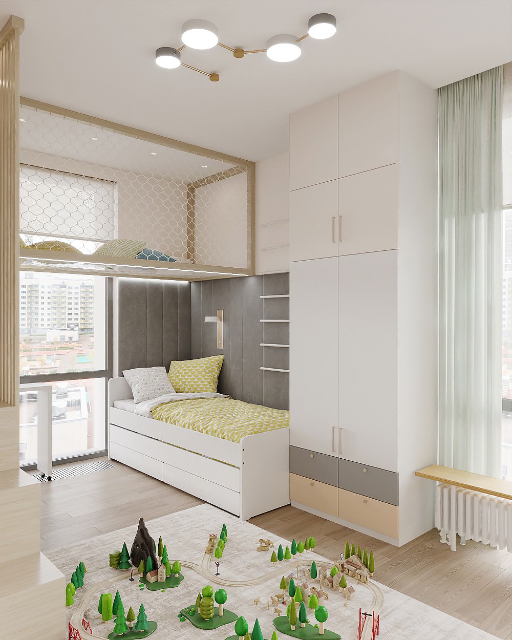 Дизайн интерьера квартиры в современном стиле в ЖК BauHaus, 95 кв.м.