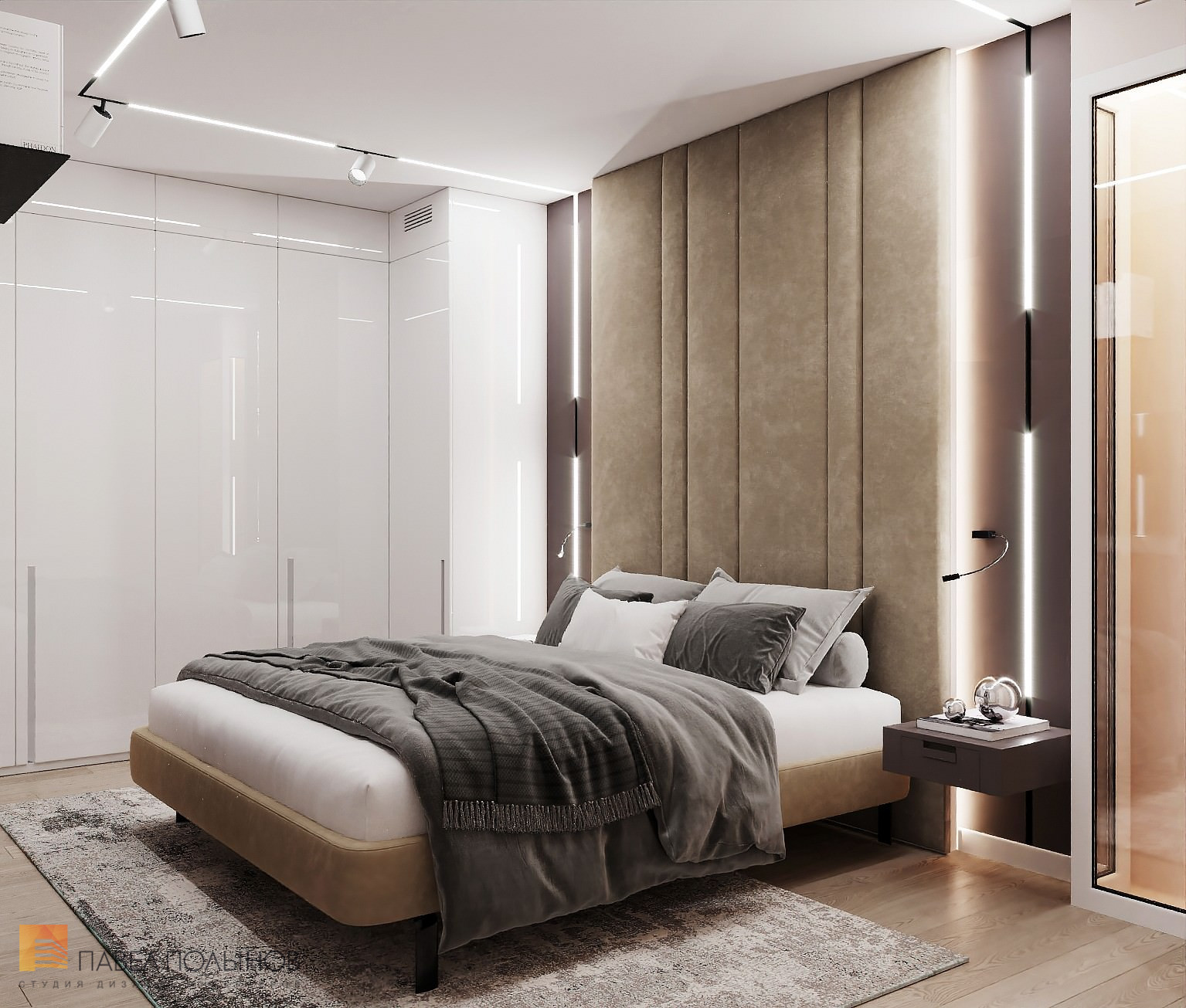Фото дизайн интерьера спальни из проекта «ЖК BauHaus, 95 кв.м.»