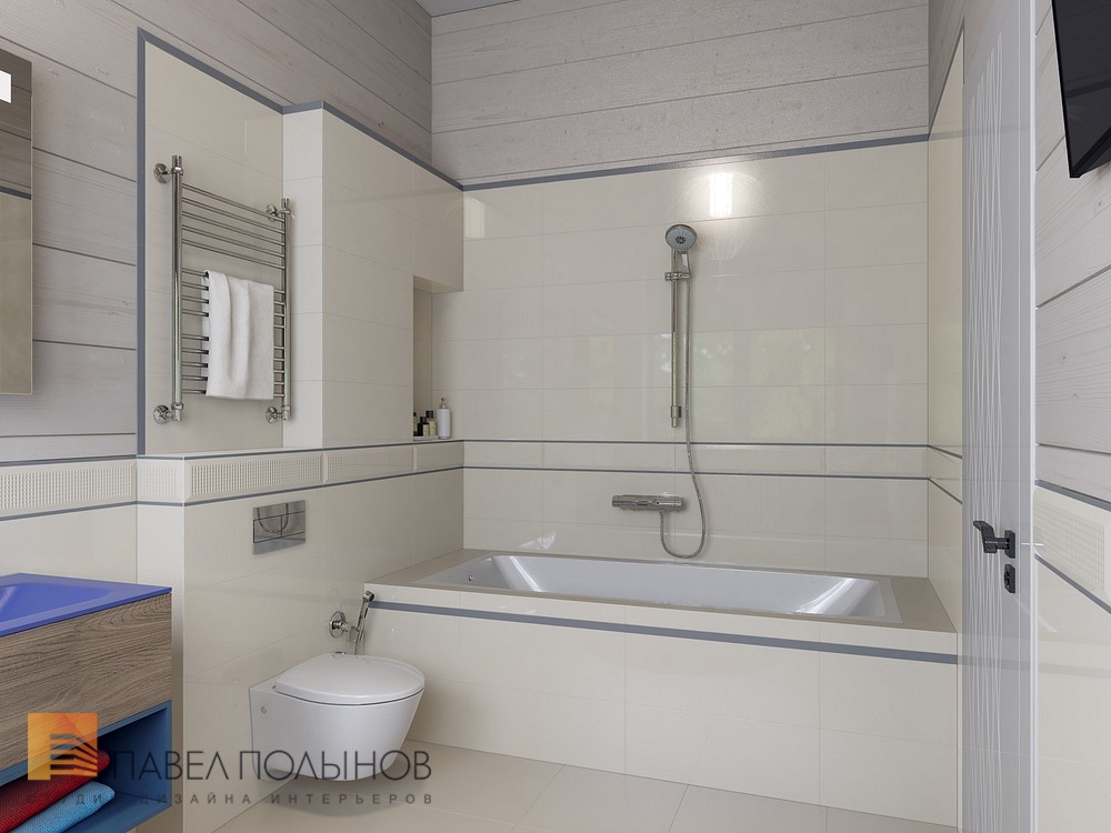 Фото дизайн ванной комнаты из проекта «Интерьер загородного дома в Репино, 347 кв.м.»
