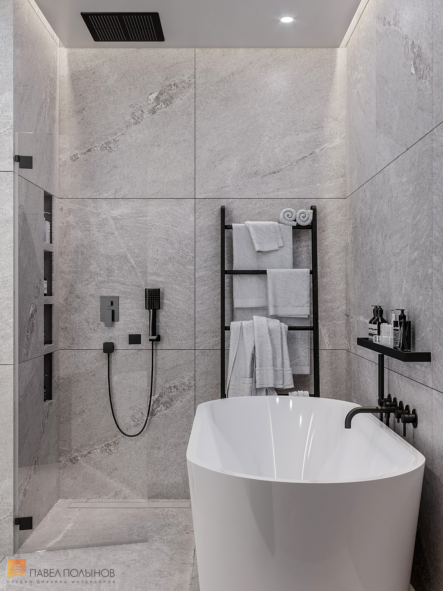 Фото ванная комната из проекта «ЖК «Ренесанс», 81 кв.м.»