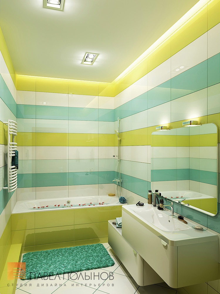 Фото дизайн интерьера  ванной комнаты из проекта «Ванные комнаты»