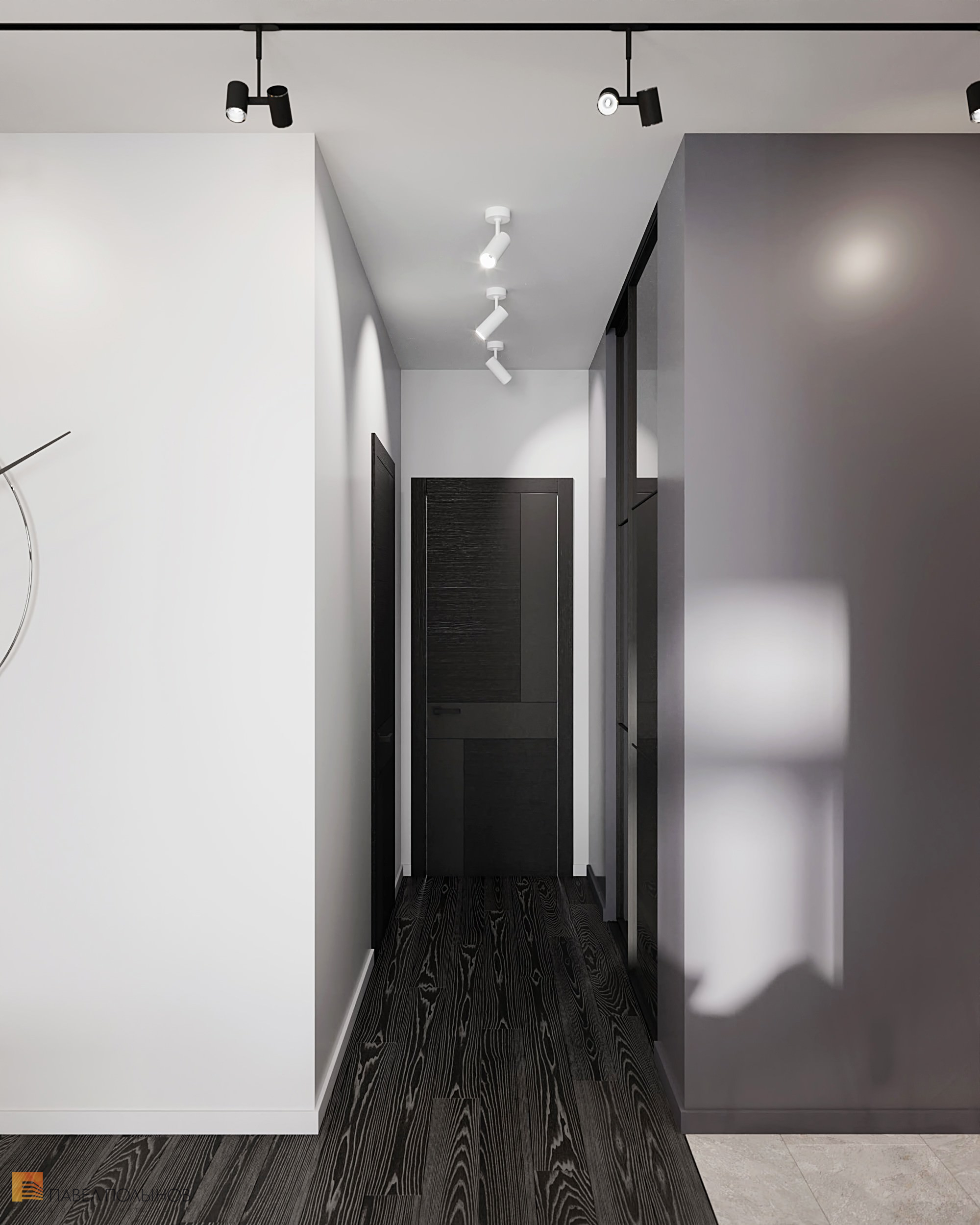 Фото коридор из проекта «Интерьер квартиры в современном стиле, ЖК «Остров», 90 кв.м.»