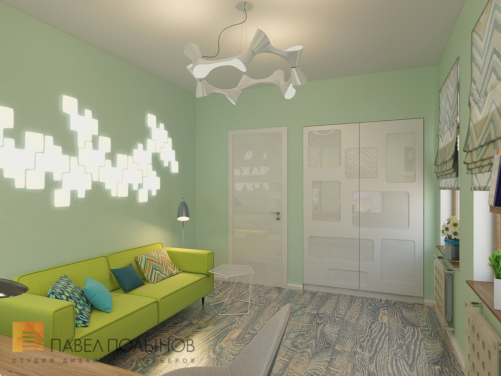 Фото дизайн интерьера кабинета из проекта «Дизайн квартиры на улице Дибуновская, 117 кв.м»