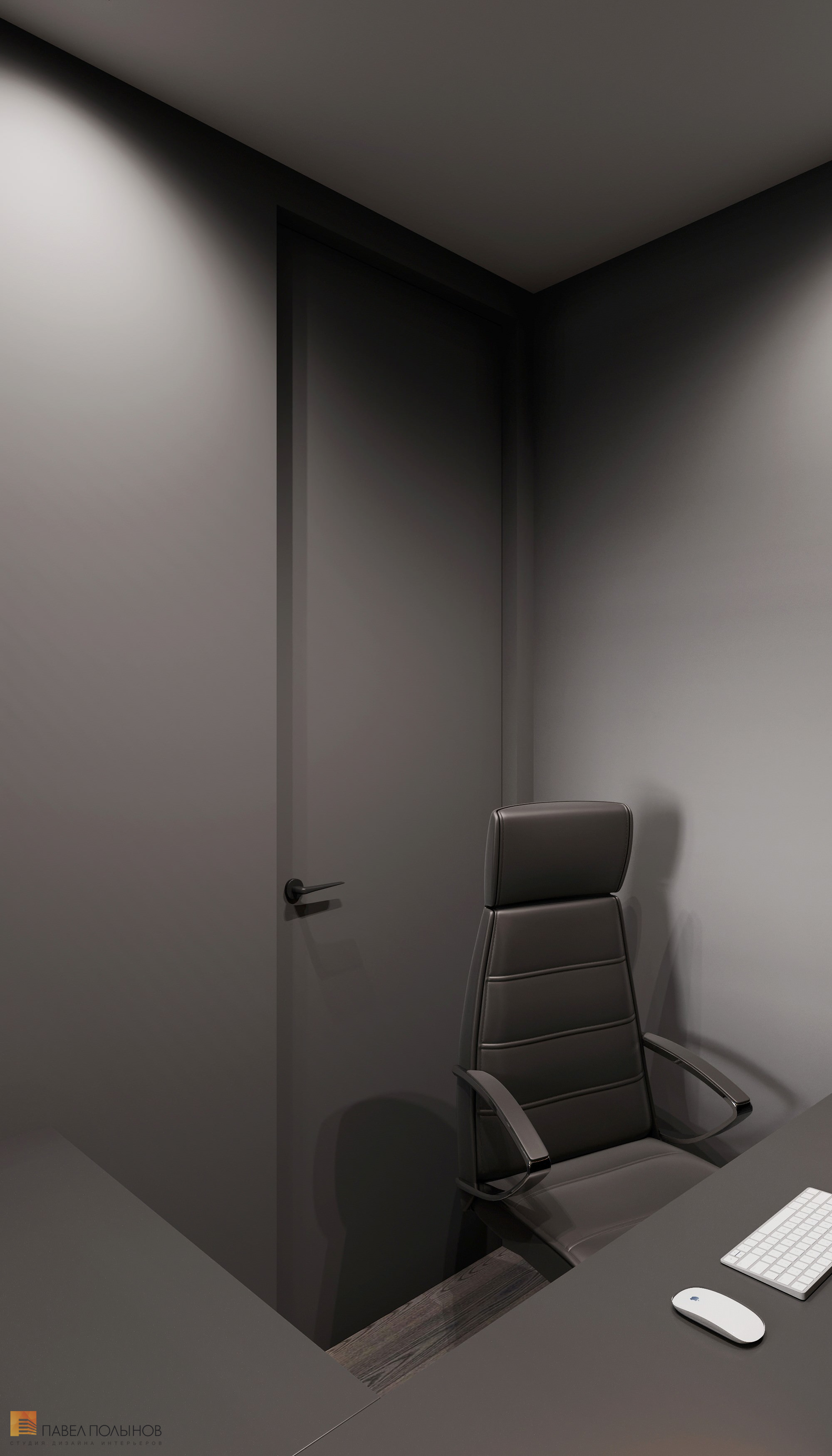 Фото интерьер домашнего кабинета из проекта «Интерьер квартиры в современном стиле, ЖК «Символ», 64 кв.м.»