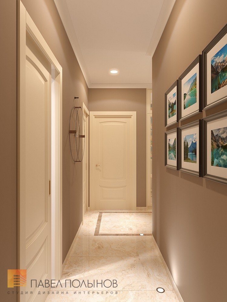 Фото дизайн интерьера коридор из проекта «Квартира в стиле неоклассика, ЖК «До Ре Ми», 100 кв.м.»
