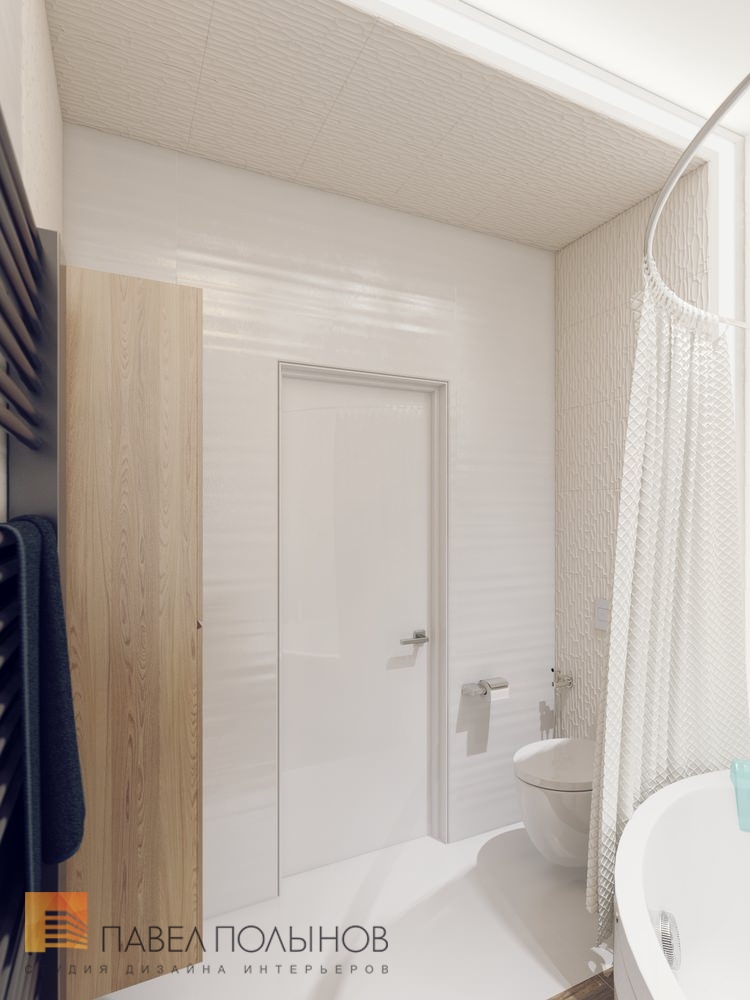 Фото дизайн ванной комнаты из проекта «Интерьер квартиры в ЖК «Красногорская Ривьера», г. Красногорск, 123 кв.м»