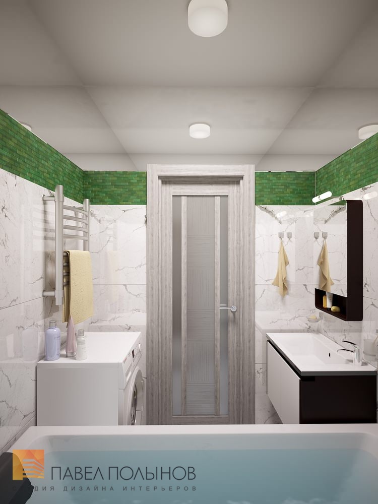 Фото интерьер ванной комнаты из проекта «Ванные комнаты»