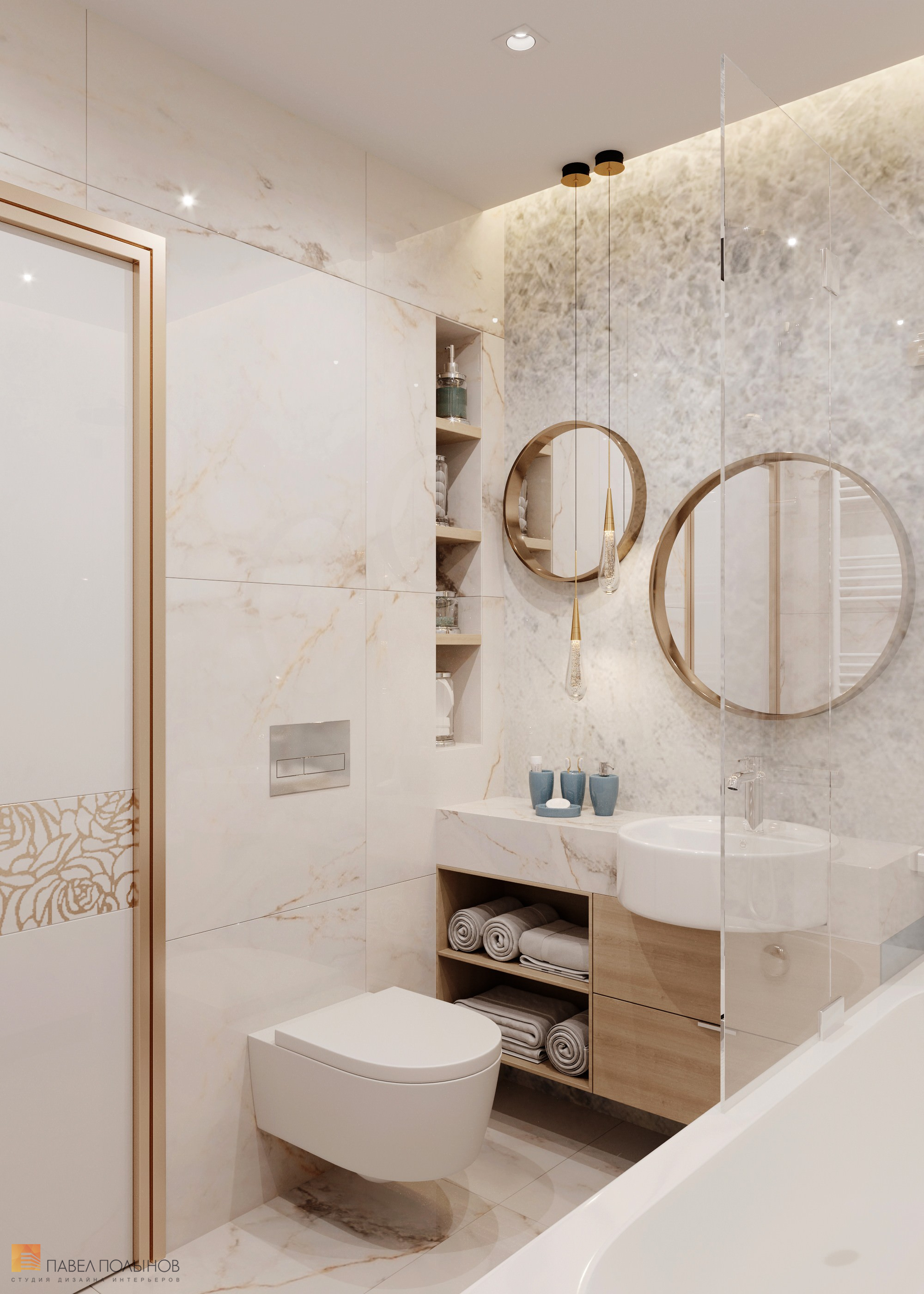 Фото ванная комната из проекта «Квартира в современном стиле, ЖК «Аннино парк», 54 кв.м.»