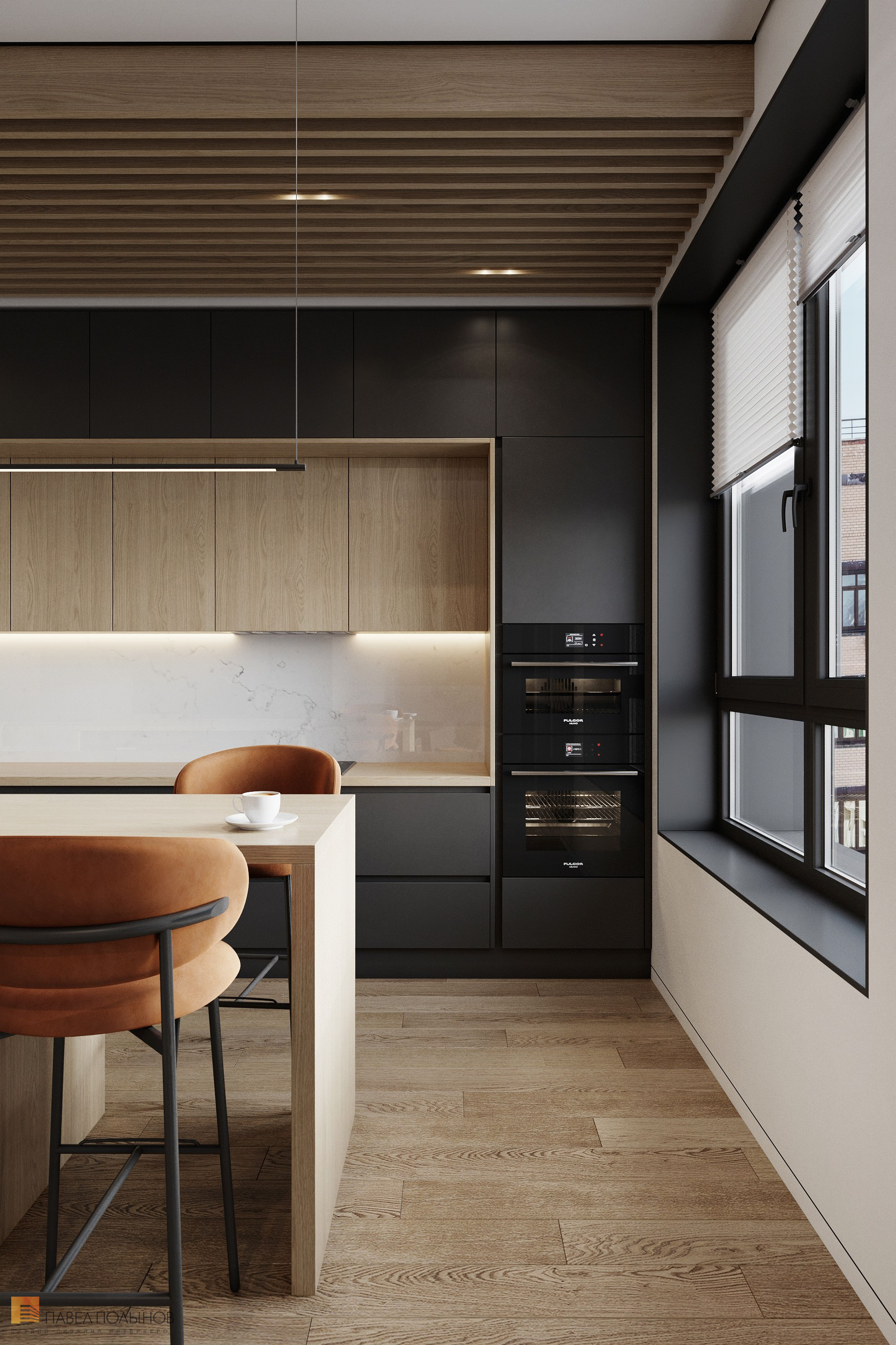 Фото дизайн кухни из проекта «Дизайн интерьера квартиры в современном стиле, ЖК «Сердце столицы», 98 кв.м.»