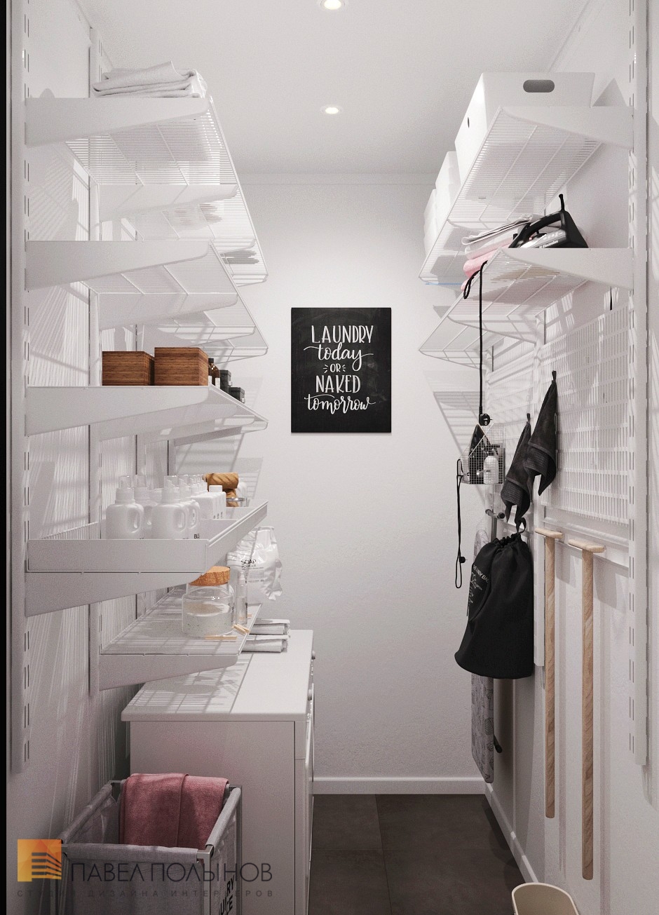 Фото хозяйственная комната из проекта «Интерьер дома в стиле скандинавского минимализма, 220 кв.м.»