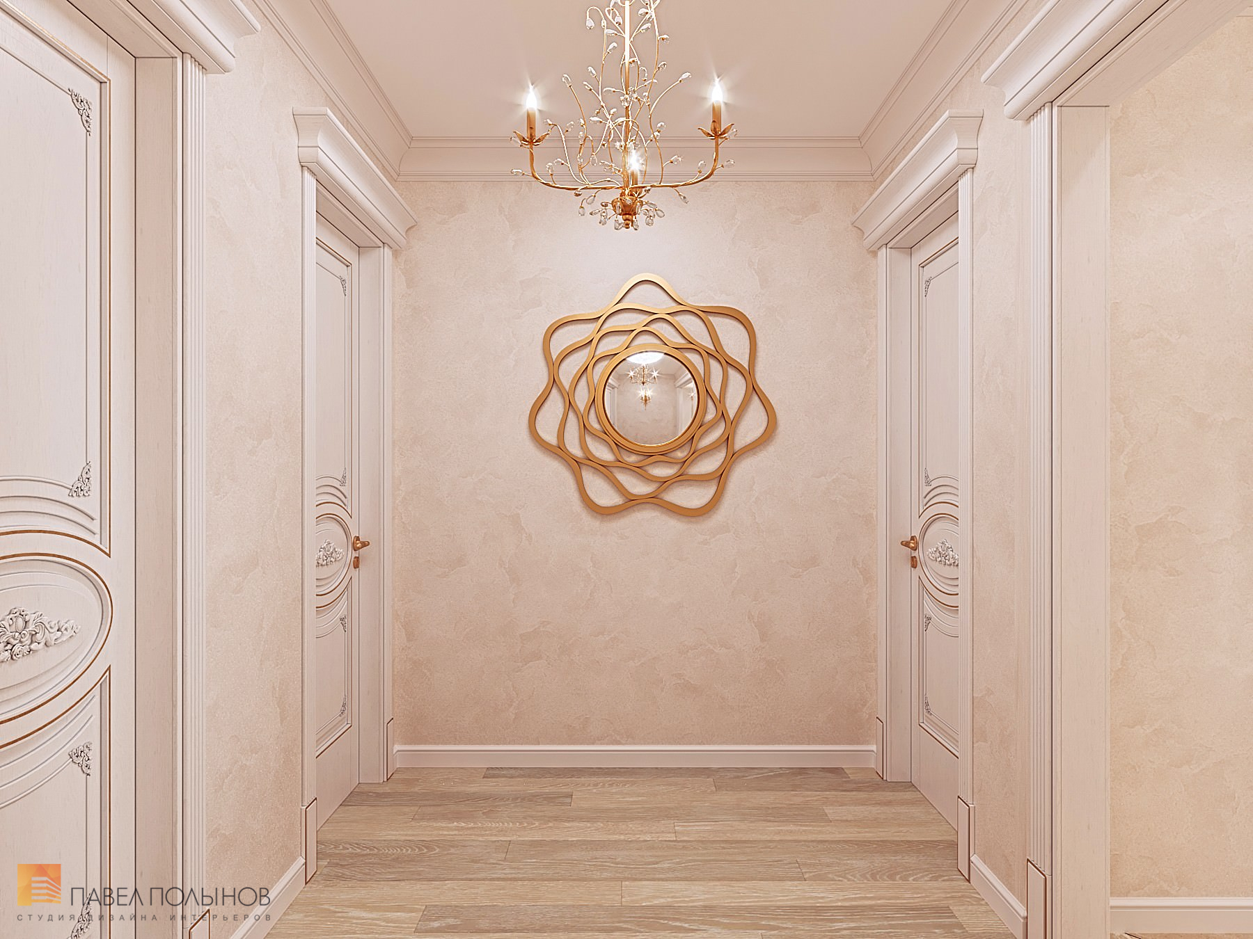 Фото холл из проекта «Квартира в классическом стиле в ЖК «Русский дом», 144 кв.м.»