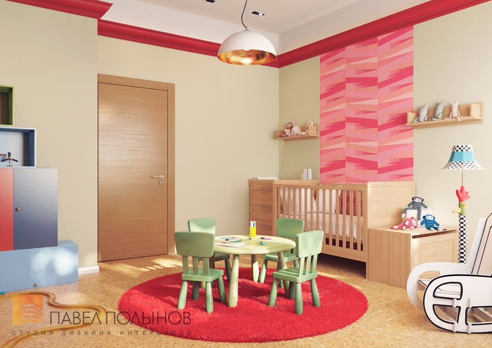 Фото дизайн детской комнаты из проекта «г. Москва, Таунхаус в поселке «Ангелово», 143 кв.м»