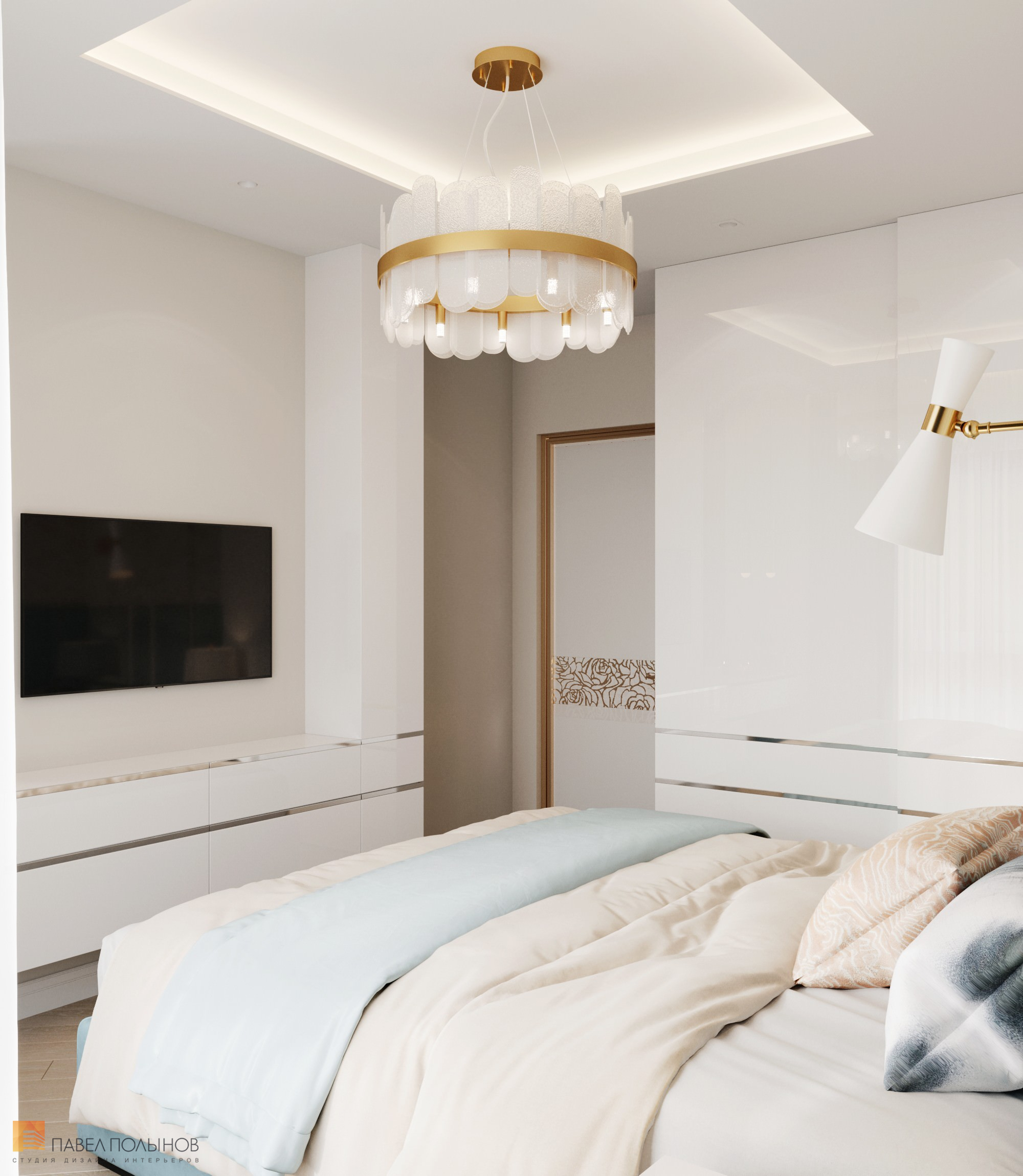 Фото интерьер спальни из проекта «Квартира в современном стиле, ЖК «Аннино парк», 54 кв.м.»