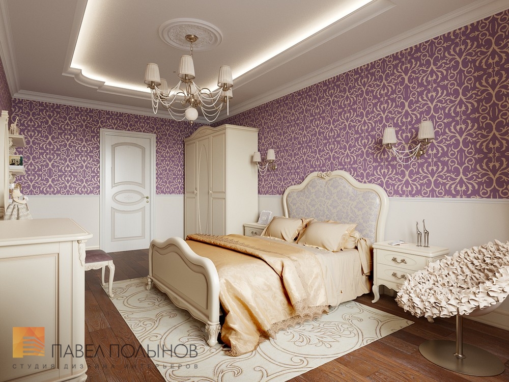 Фото дизайн комнаты для девочки из проекта «Трехкомнатная квартира в классическом стиле, ЖК «Жемчужный фрегат», 110 кв.м. »