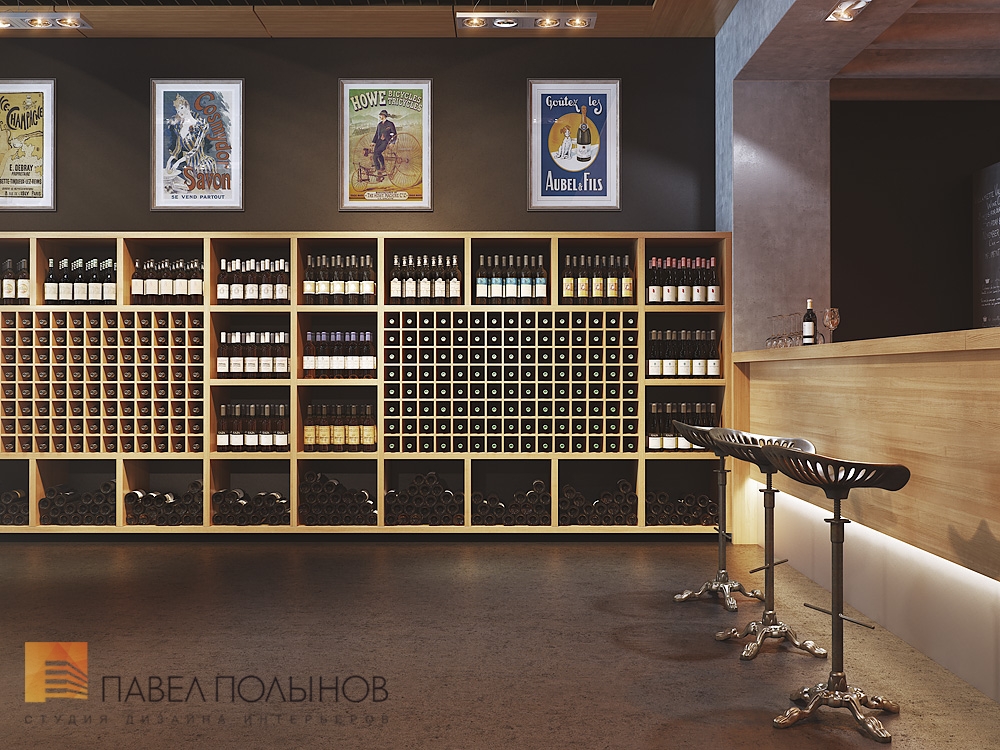 Фото ул. воскова - дизайн интерьера винного бутика из проекта «ул. Воскова - дизайн интерьера винного бутика»
