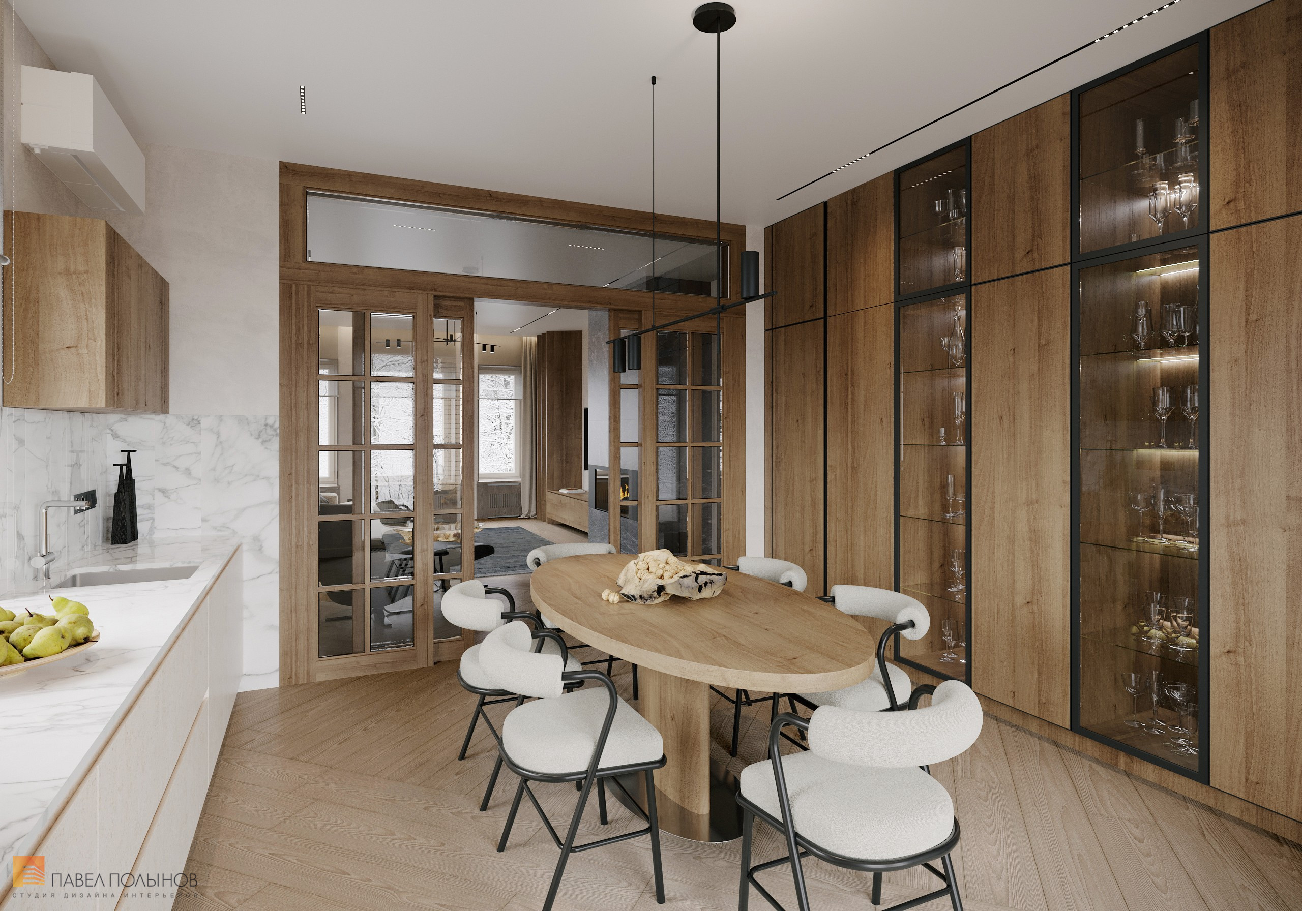 Фото интерьер кухни-столовой из проекта «Дом в Апрелевка парк, 245 кв.м.»