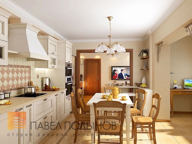Фото дизайн кухни из проекта «Красносельское шоссе - дизайн интерьера квартиры 110 кв.м»