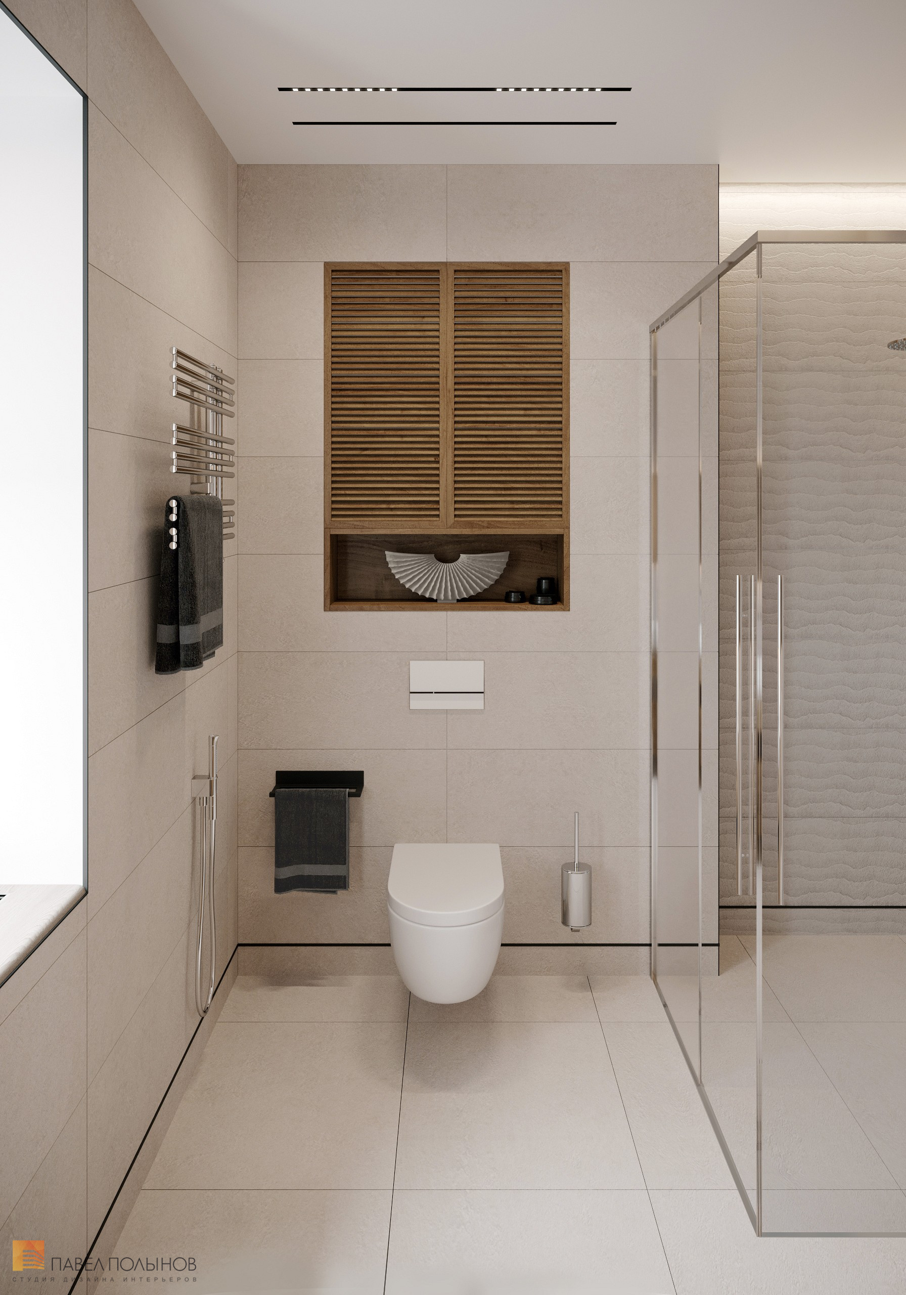 Фото дизайн ванной комнаты из проекта «Дом в Апрелевка парк, 245 кв.м.»