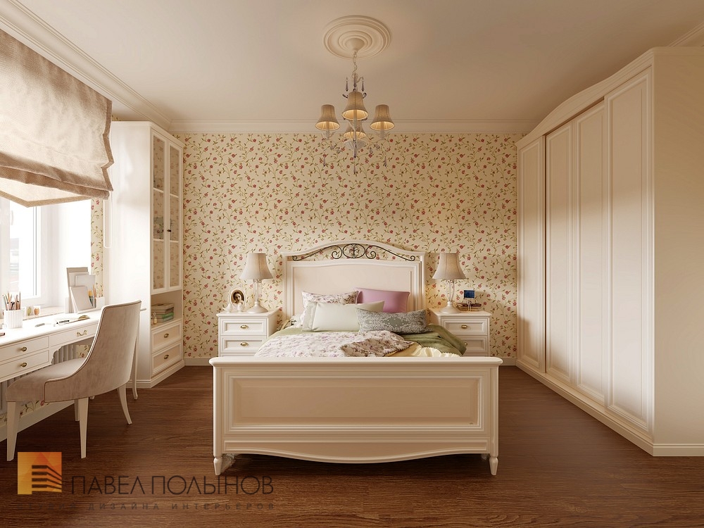 Фото дизайн детской для девочки из проекта «Квартира в классическом стиле, ЖК «Time дом у Московской», 120 кв.м.»