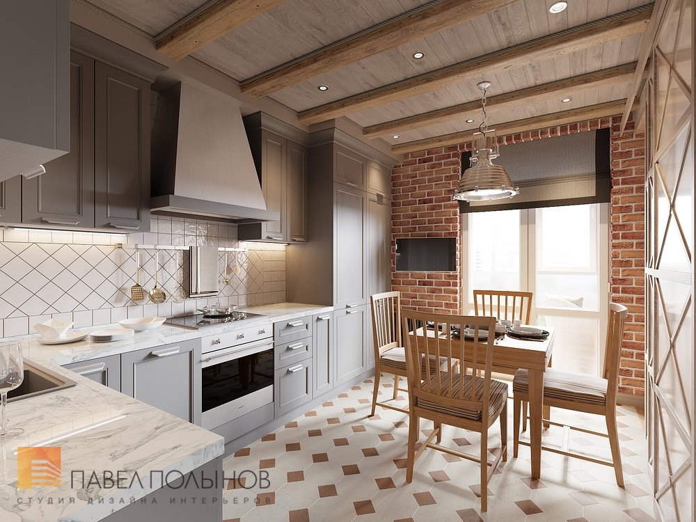 Фото кухня из проекта «Интерьер квартиры в стиле прованс, ЖК &quot;Самоцветы&quot;, 100 кв.м.»