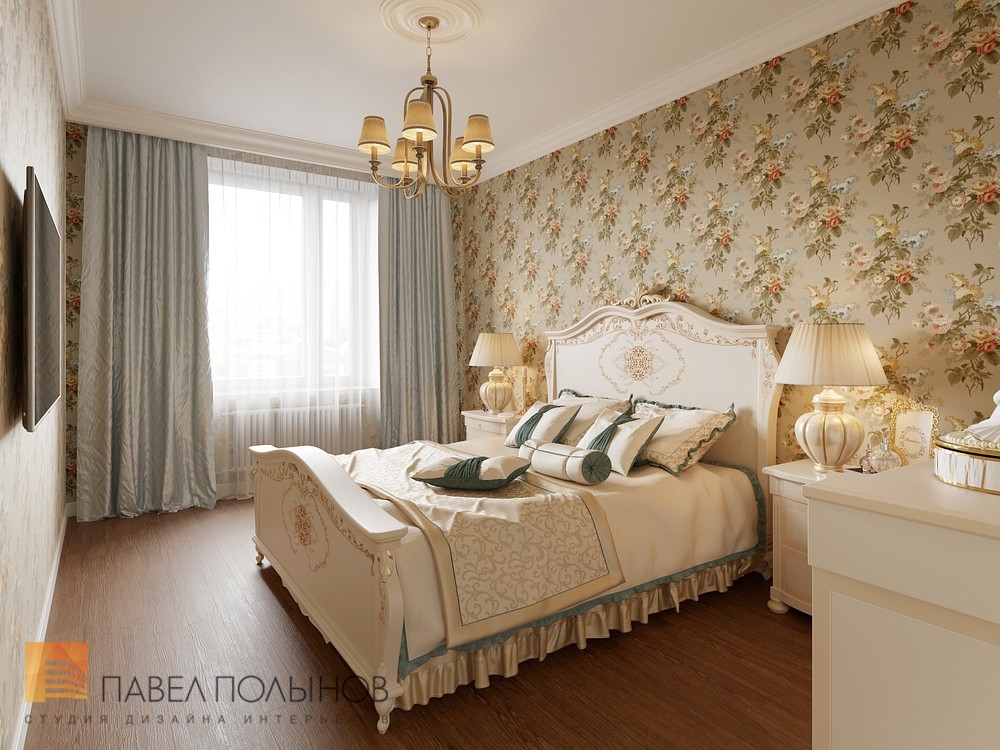 Фото интерьер спальни из проекта «Квартира в классическом стиле, ЖК «Time дом у Московской», 120 кв.м.»
