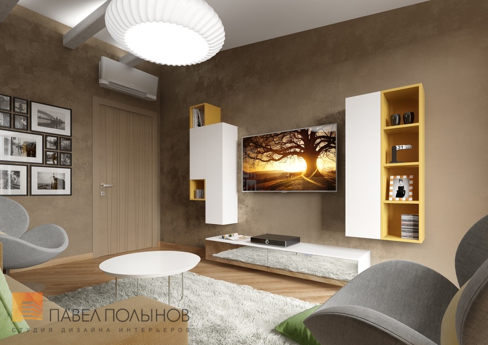 Фото комната для гостей из проекта «Дизайн интерьера квартиры в ЖК «Дом-Мегалит на Дибуновской», 130 кв.м»