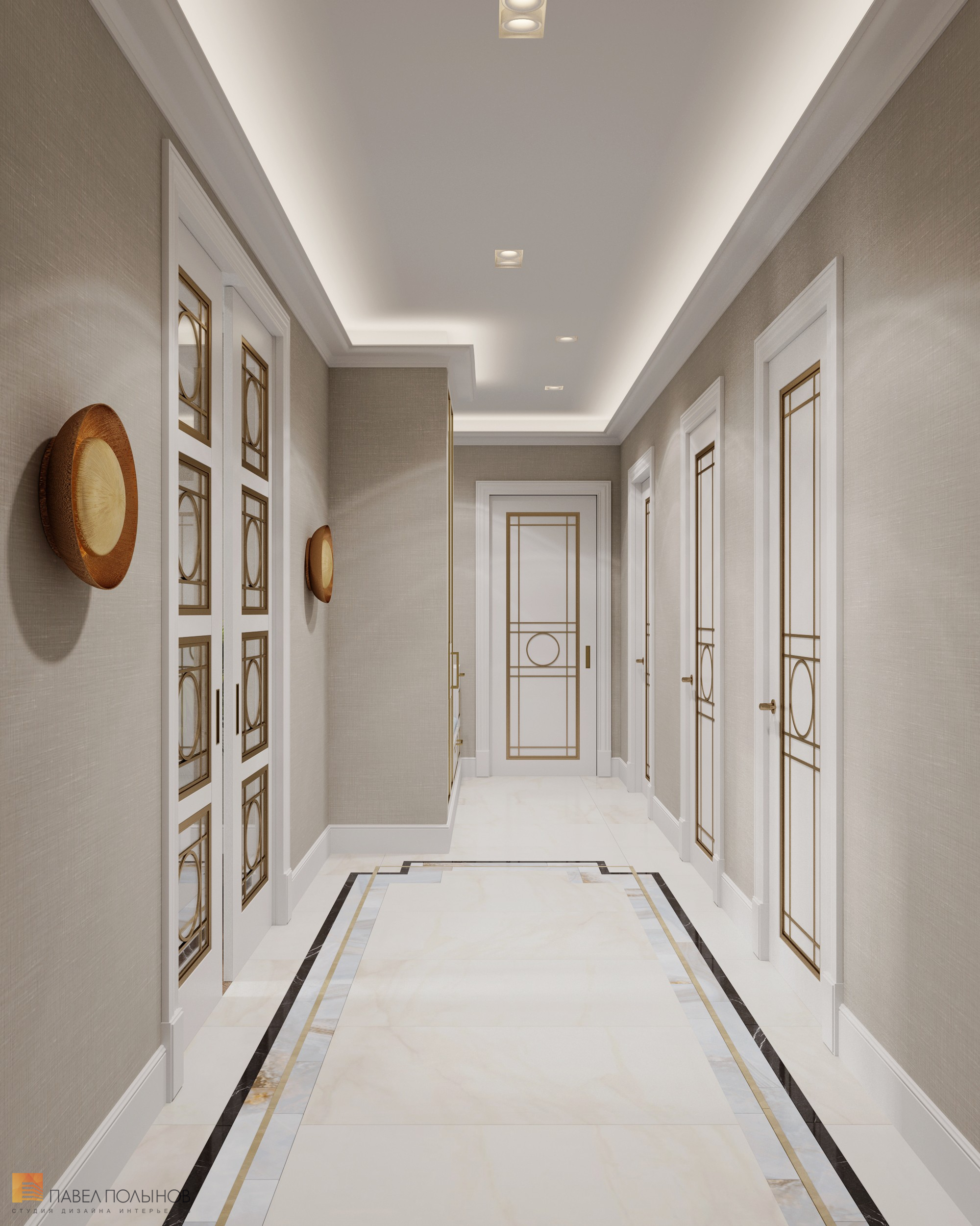 Фото коридор из проекта «Дизайн квартиры в ЖК «Пять Звезд», 97 кв.м.»