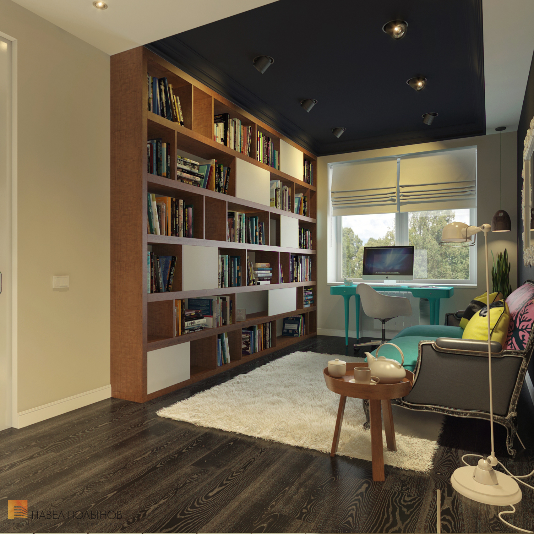 Фото дизайн кабинета из проекта «Дизайн интерьера квартиры в ЖК «Ижора Парк»»