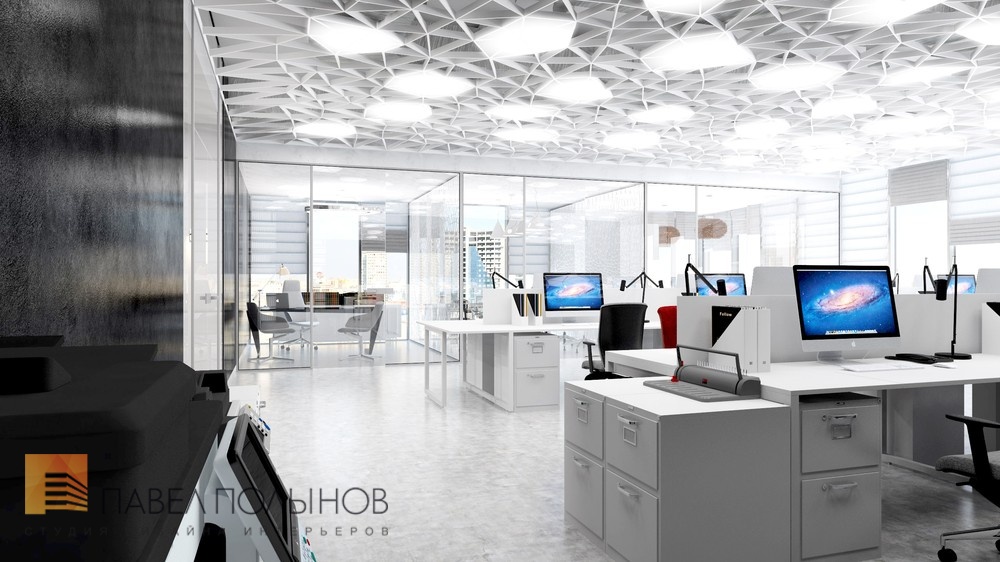 Фото дизайн рабочего зала в офисе из проекта «Офисы»