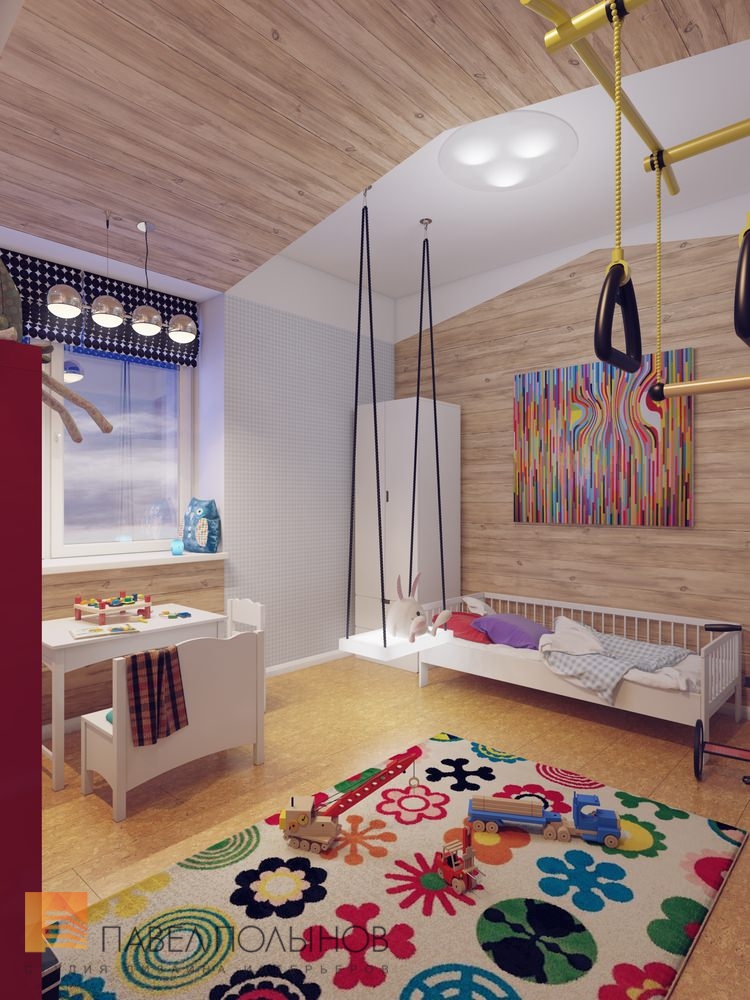 Фото детская комната из проекта «Интерьер квартиры в ЖК «Красногорская Ривьера», г. Красногорск, 123 кв.м»
