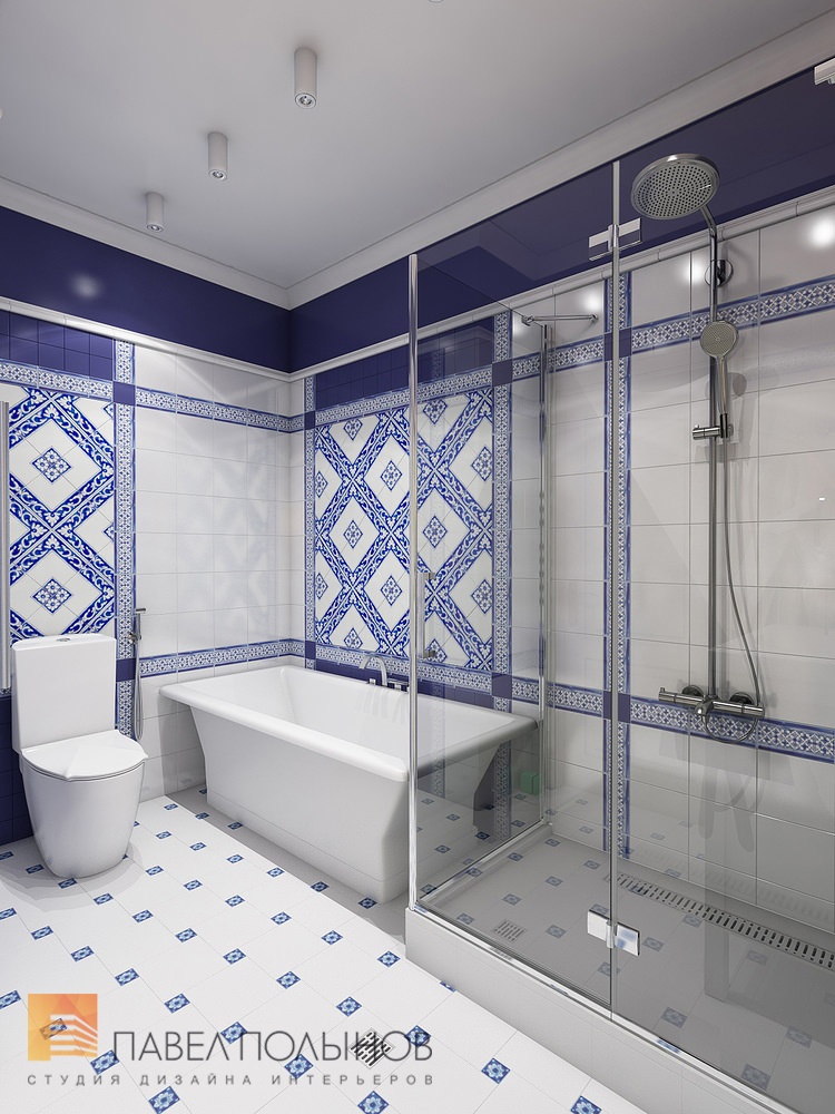 Фото дизайн интерьера ванной комнаты  из проекта «Ванные комнаты»