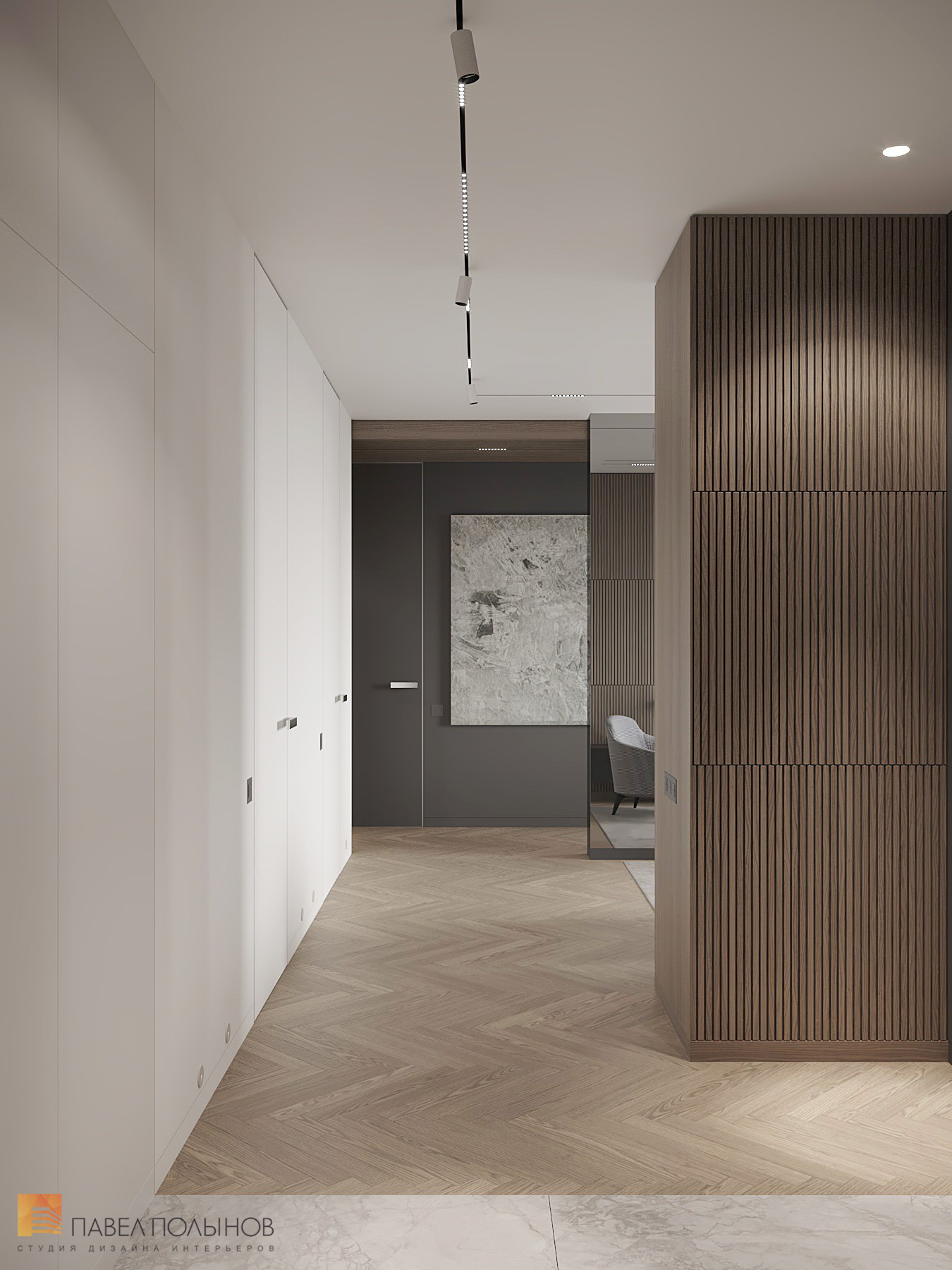 Фото прихожая из проекта «Просторная квартира в современном стиле, ЖК «Duderhof Club», 146 кв.м.»