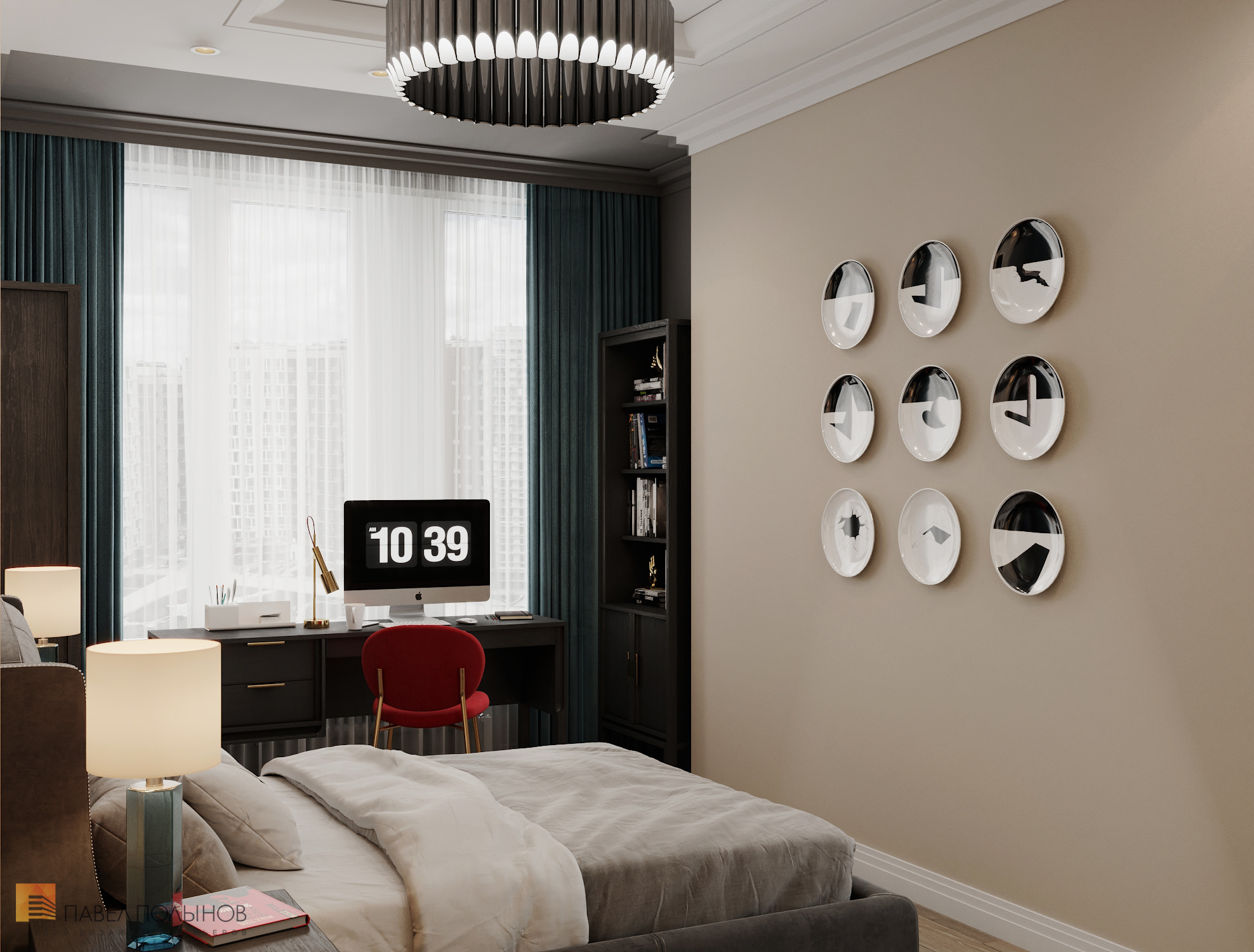 Фото дизайн комнаты для подростка из проекта «Квартира в современном стиле, ЖК «1147», 97 кв.м.»