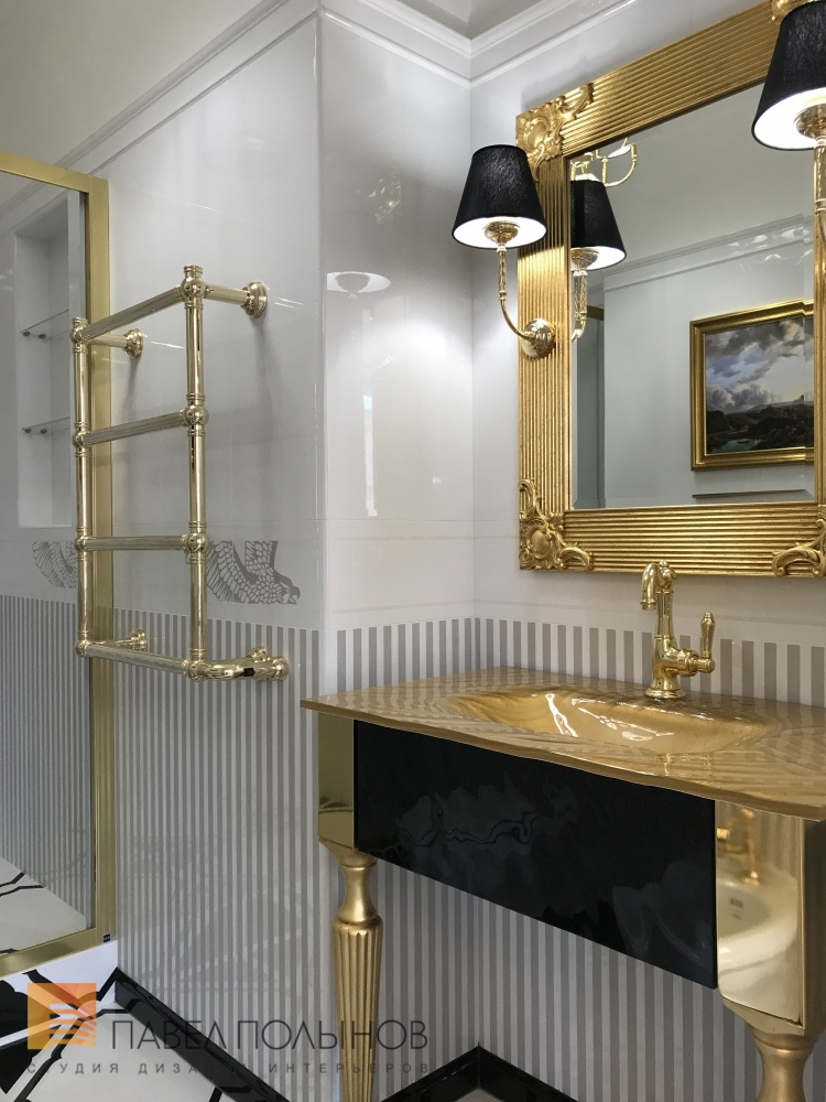 Фото ремонт ванной комнаты из проекта «Ремонт четырехкомнатной квартиры в классическом стиле, ЖК «Парадный квартал», 169 кв.м.»