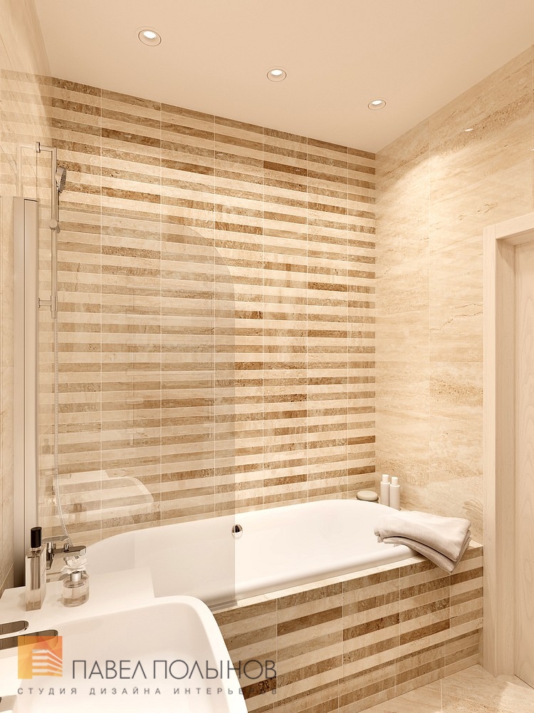 Фото дизайн ванной комнаты из проекта «Дизайн проект 1-комнатной квартиры 70 кв.м. в ЖК «Риверсайд», современный стиль»