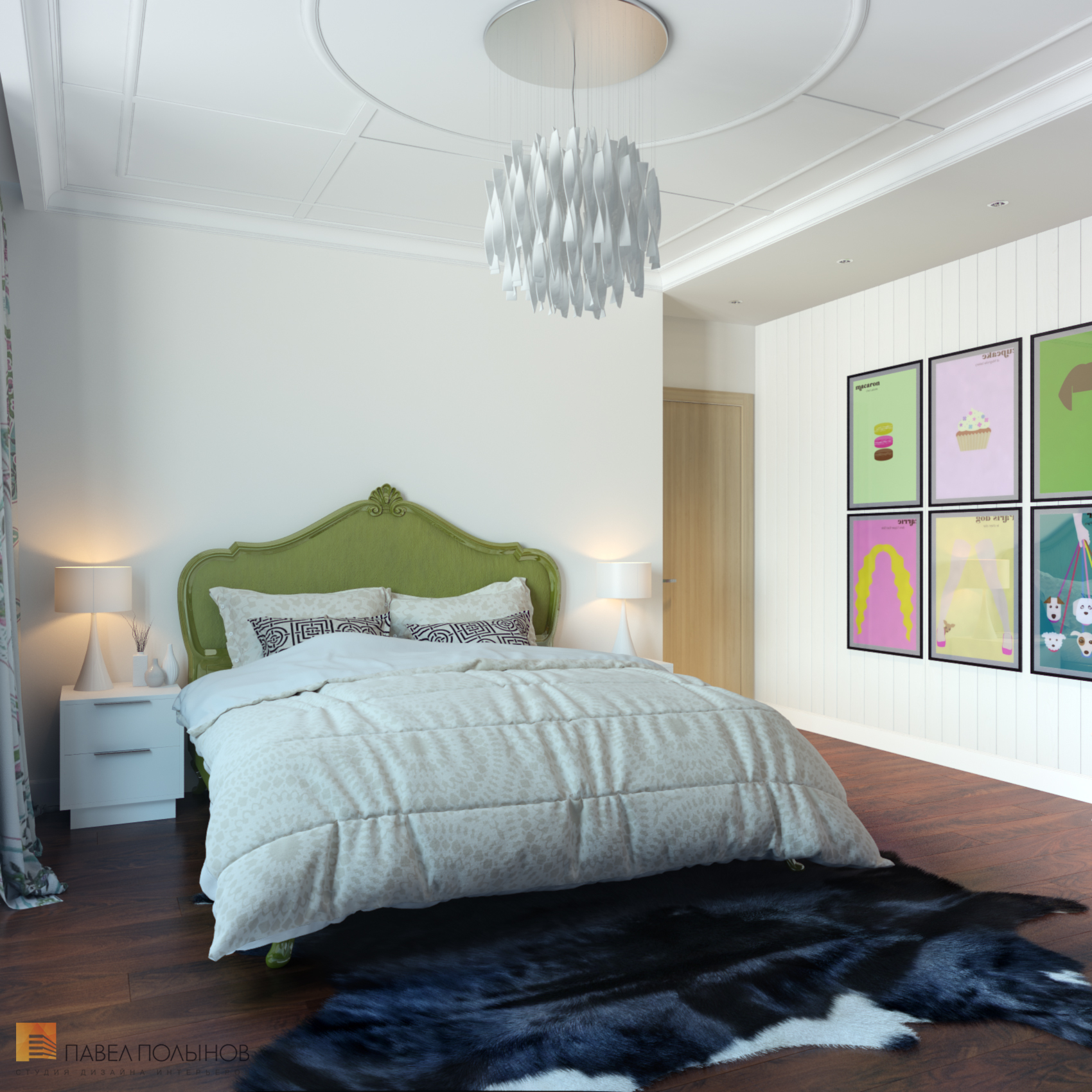 Фото спальня из проекта «Дизайн интерьера квартиры в ЖК «Ижора Парк»»