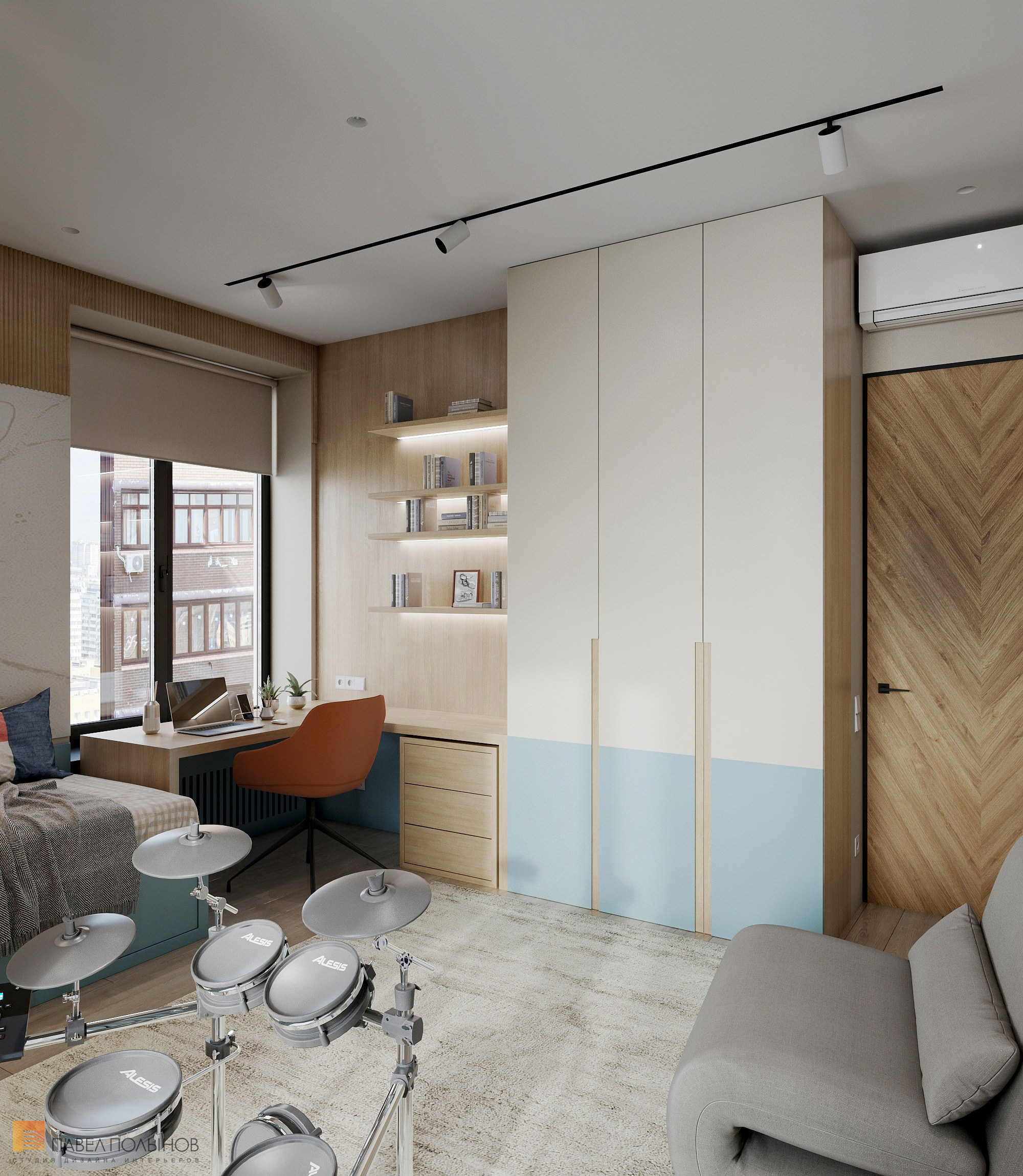 Фото: Дизайн интерьера детской комнаты - ЖК «Символ», 120 кв.м.