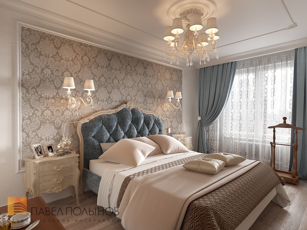 Фото спальня из проекта «Интерьер квартиры в классическом стиле, ЖК «Новомосковский», 60 кв.м.»